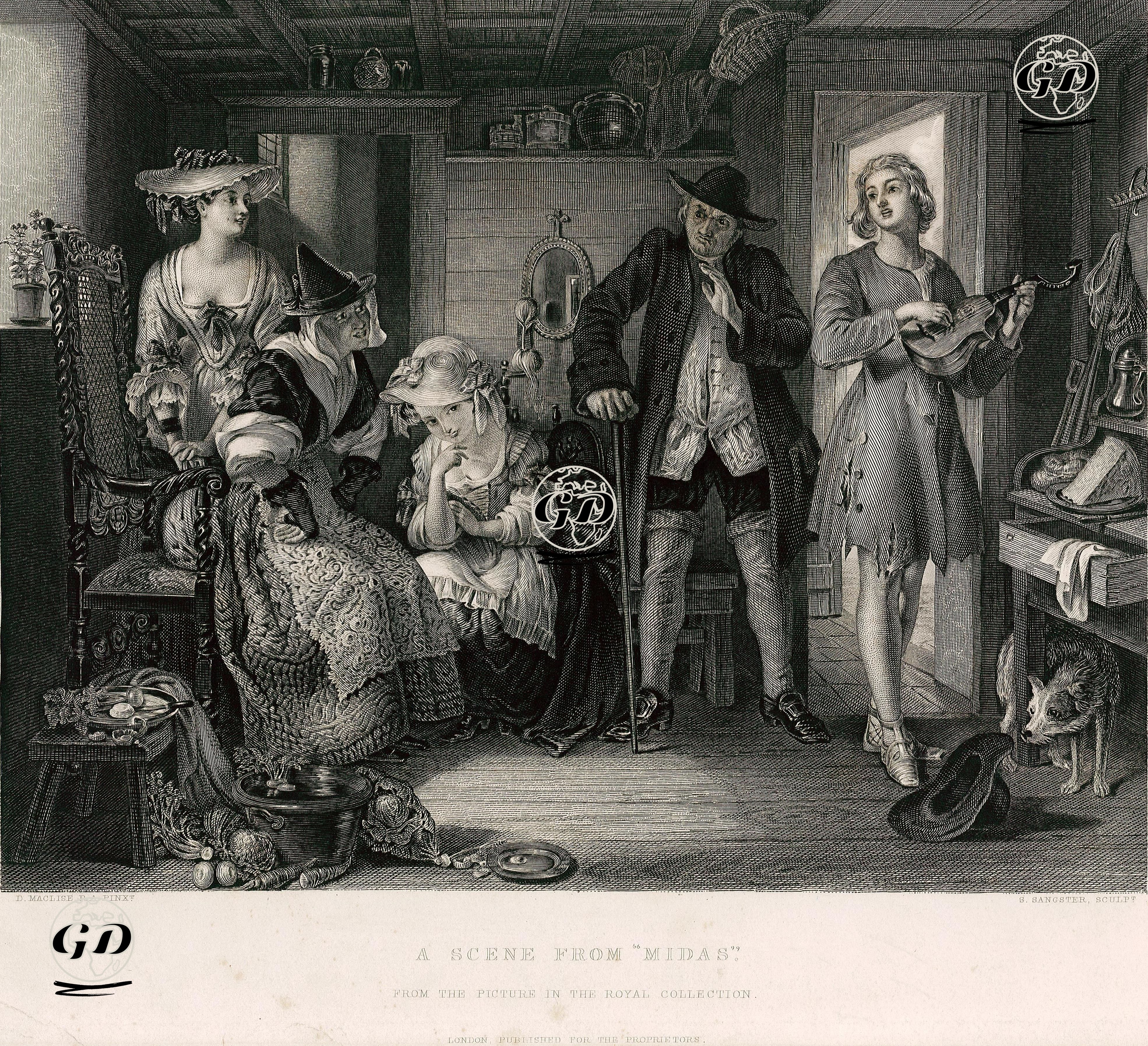 A Scene From Midas - Daniel Maclise (1806-1870) - 1850