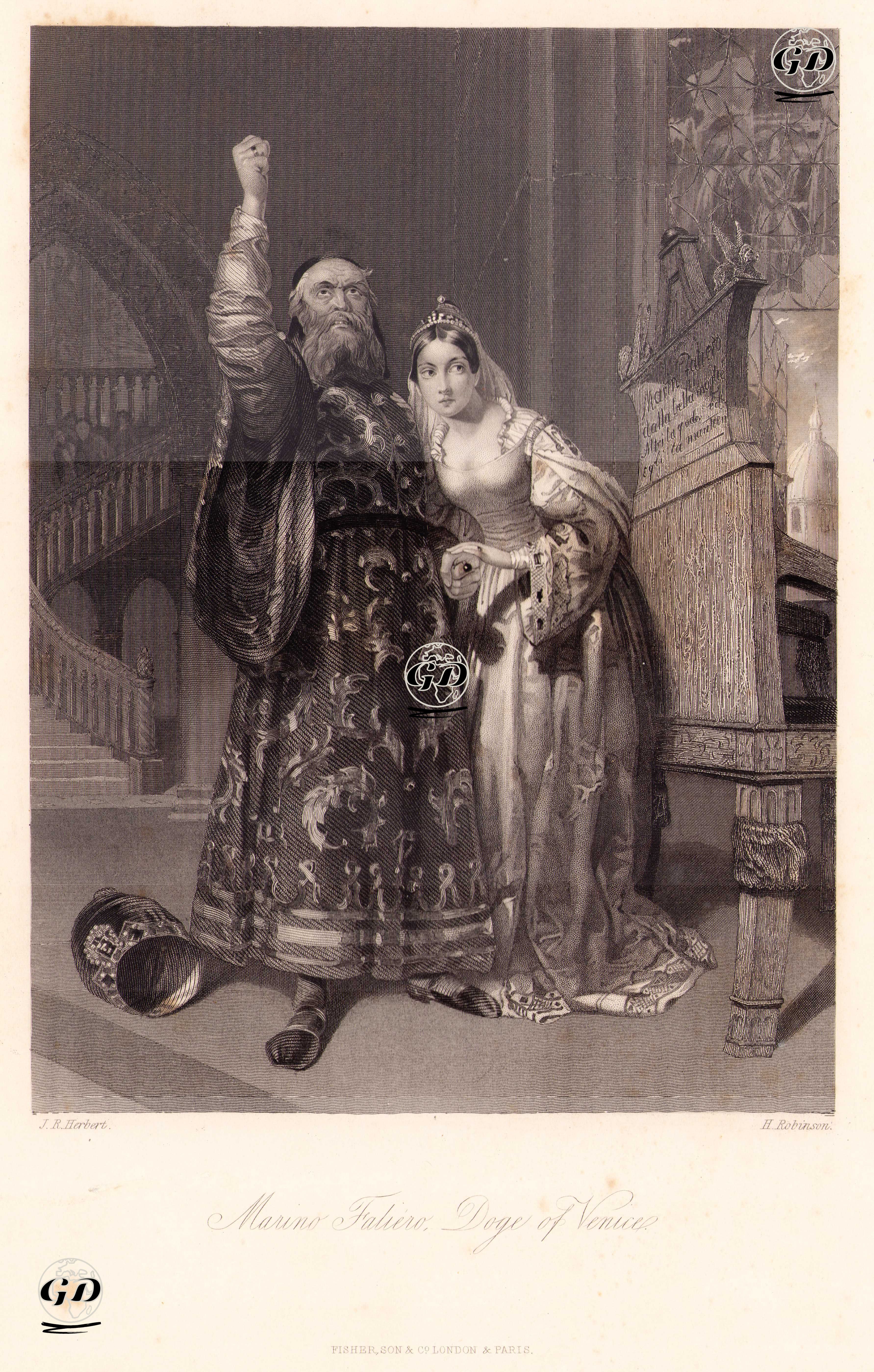 Marino Faliero, Doge of Venice - John Rogers Herbert (1810-1890) - 1849
