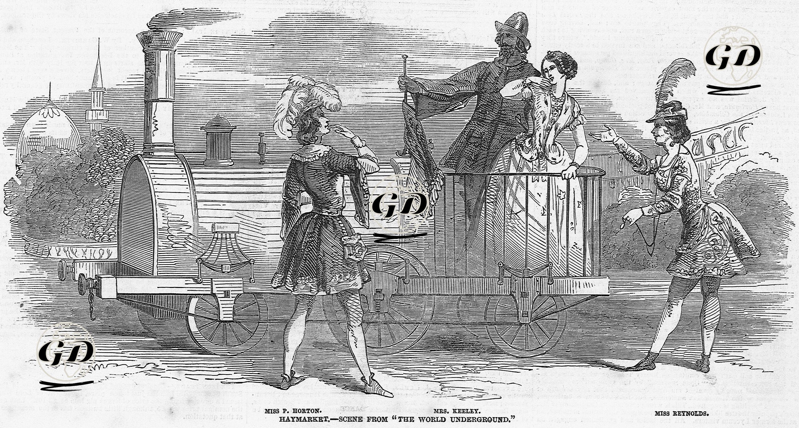 "Yeraltındaki Dünya" Oyunundan Bir Sahne, Haymarket Tiyatrosu  -  - 1848