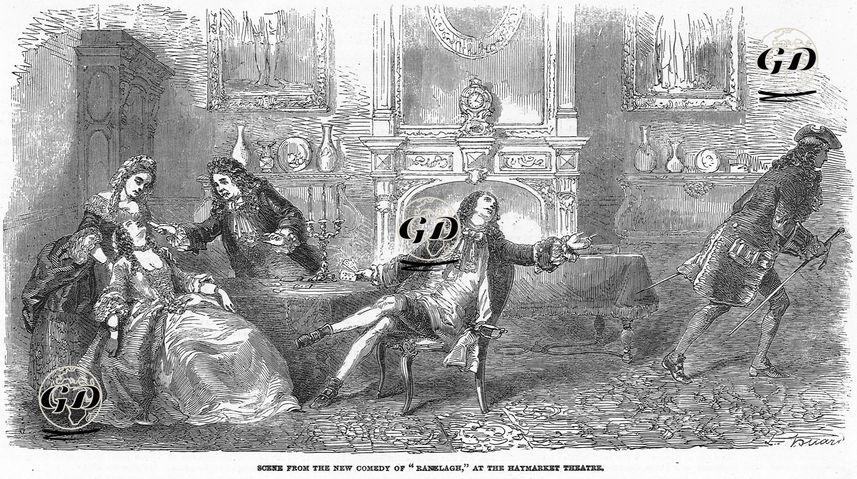 "Ranelagh" Komedisinden Bir Sahne, Haymarket Tiyatrosu -  - 1854