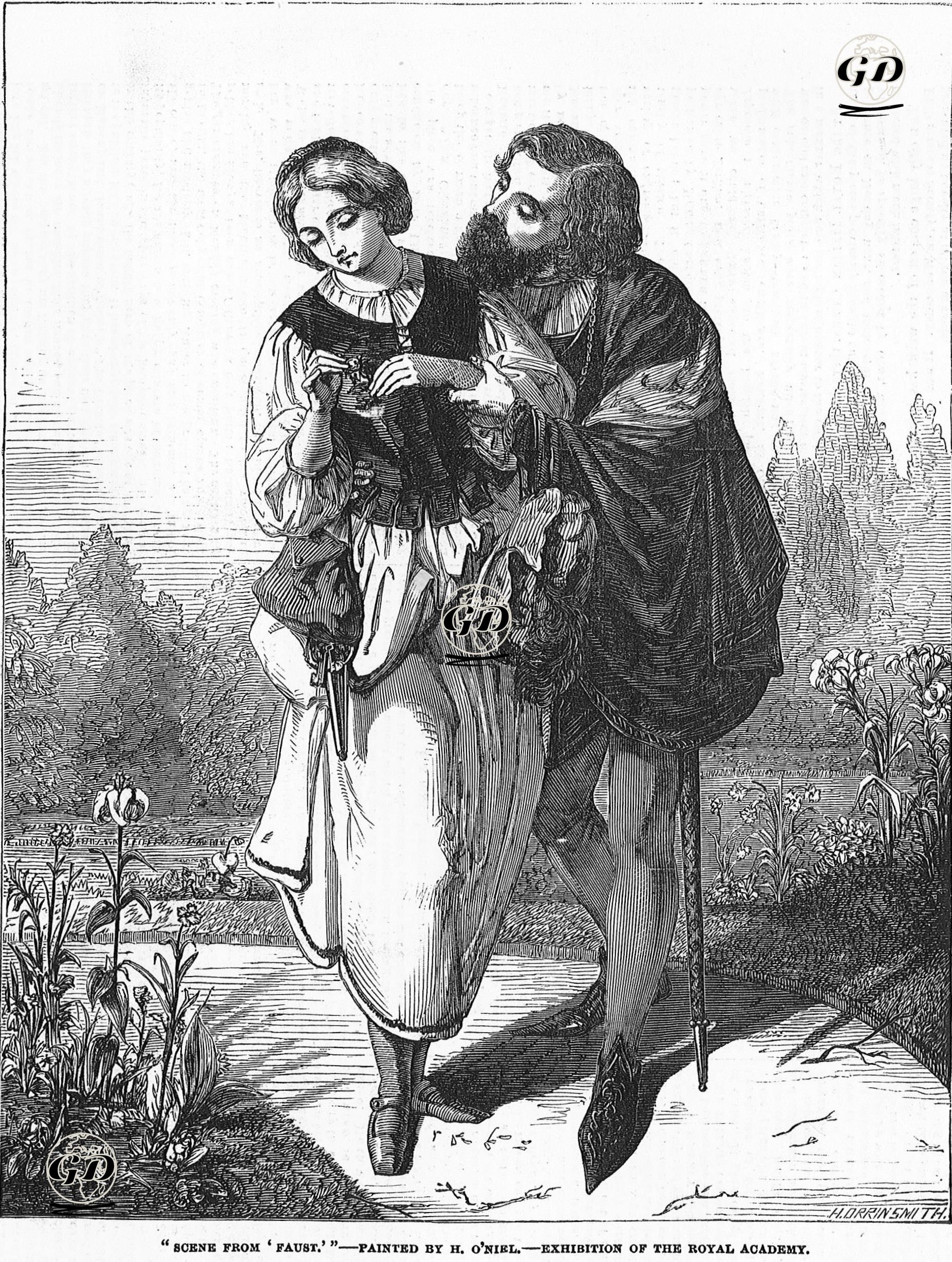Scene From "Faust" -  - 1854