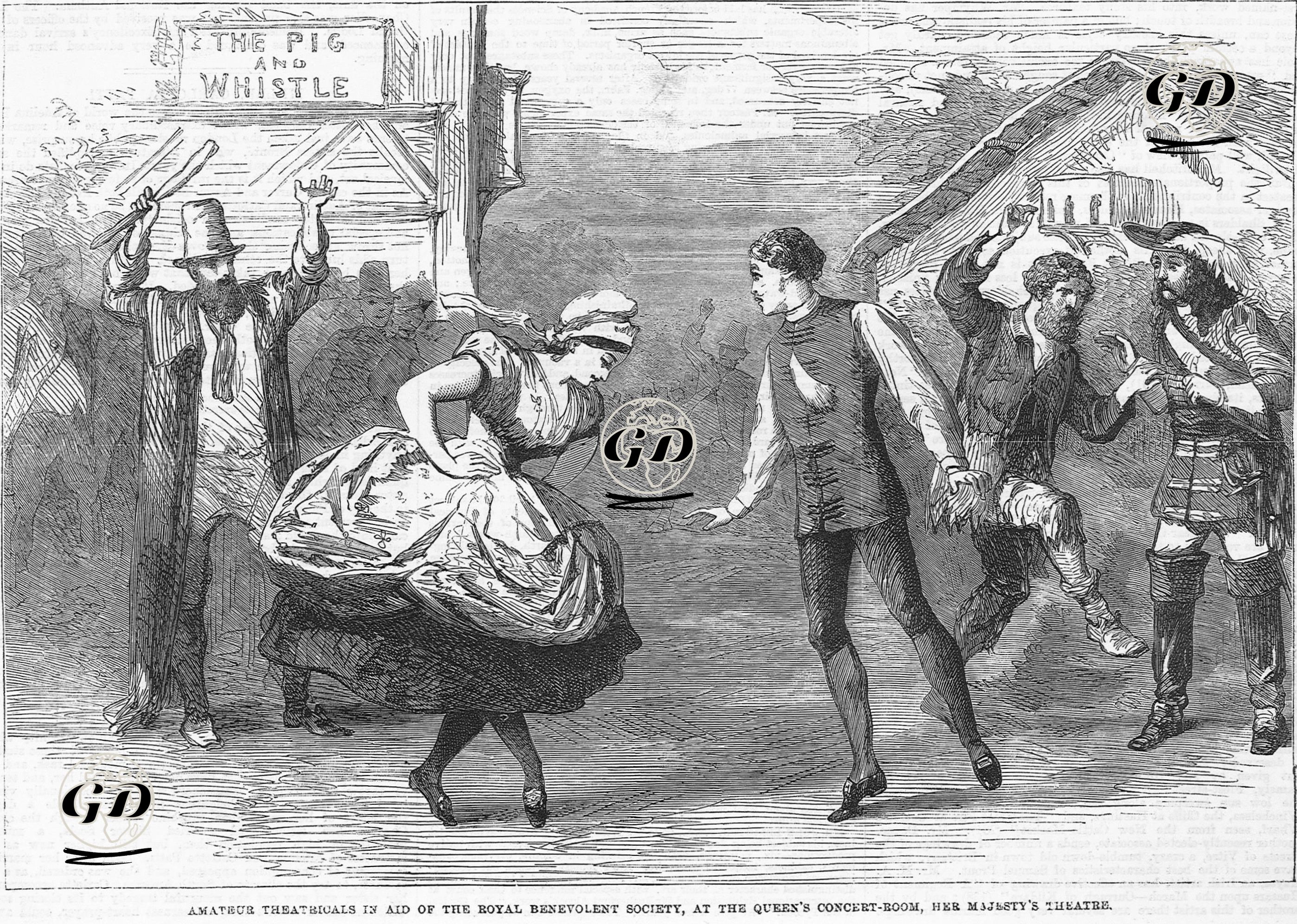 Amateur Theatricals İn Aid Of The Royal Benevolent Society At The Queen's Concert-Room Her Majesty's Theatre  -  - 1863