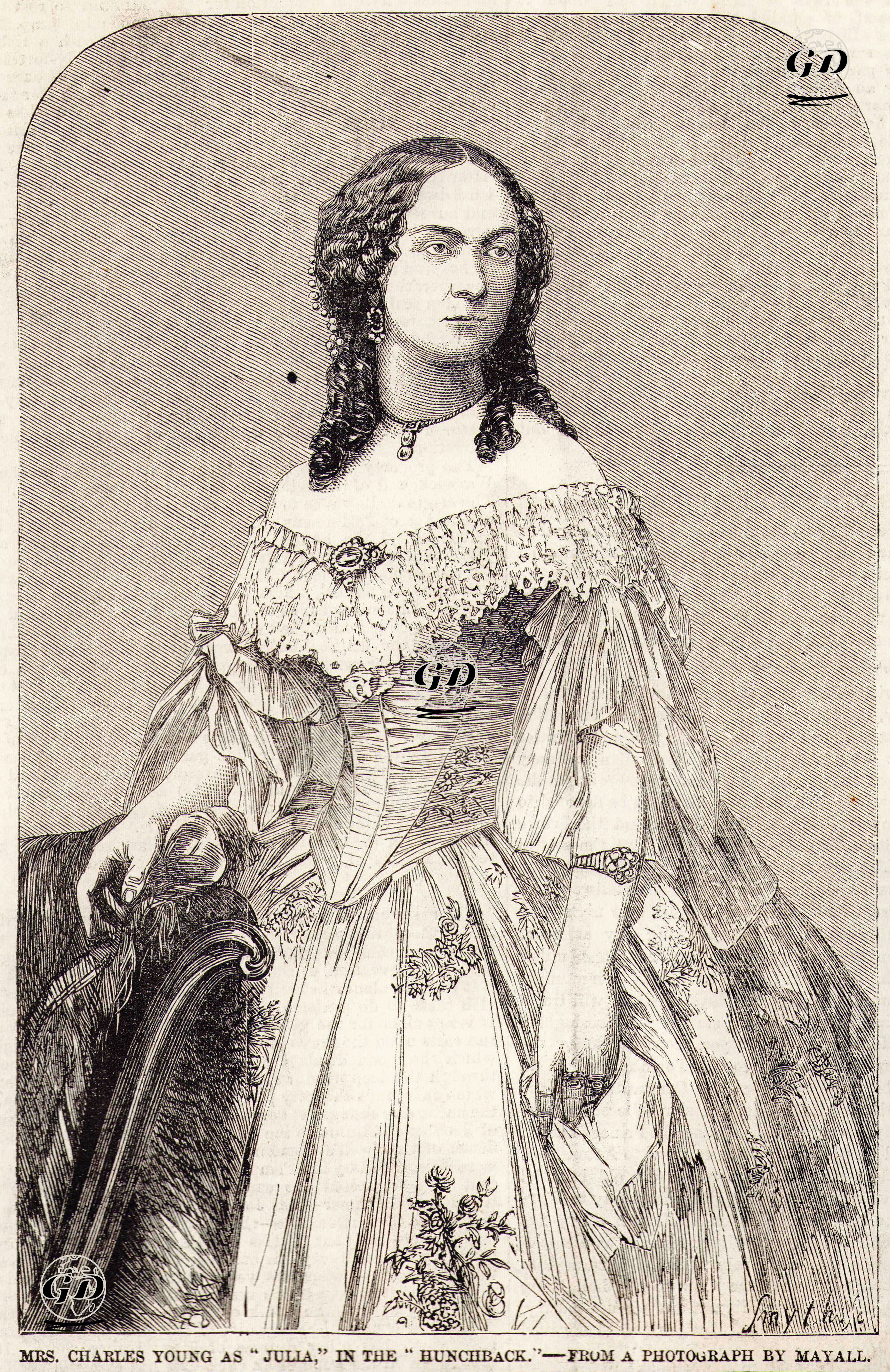 "Kambur" Oyununda "Julia" Rolünde Charles Young -  - 1858