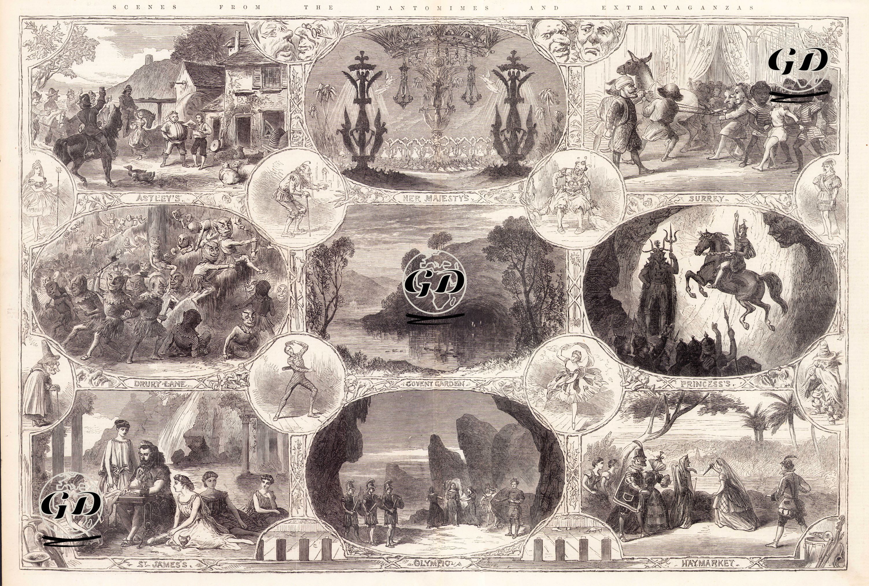 Scenes From The Pantomimes  And Extravaganzas  -  - 1865
