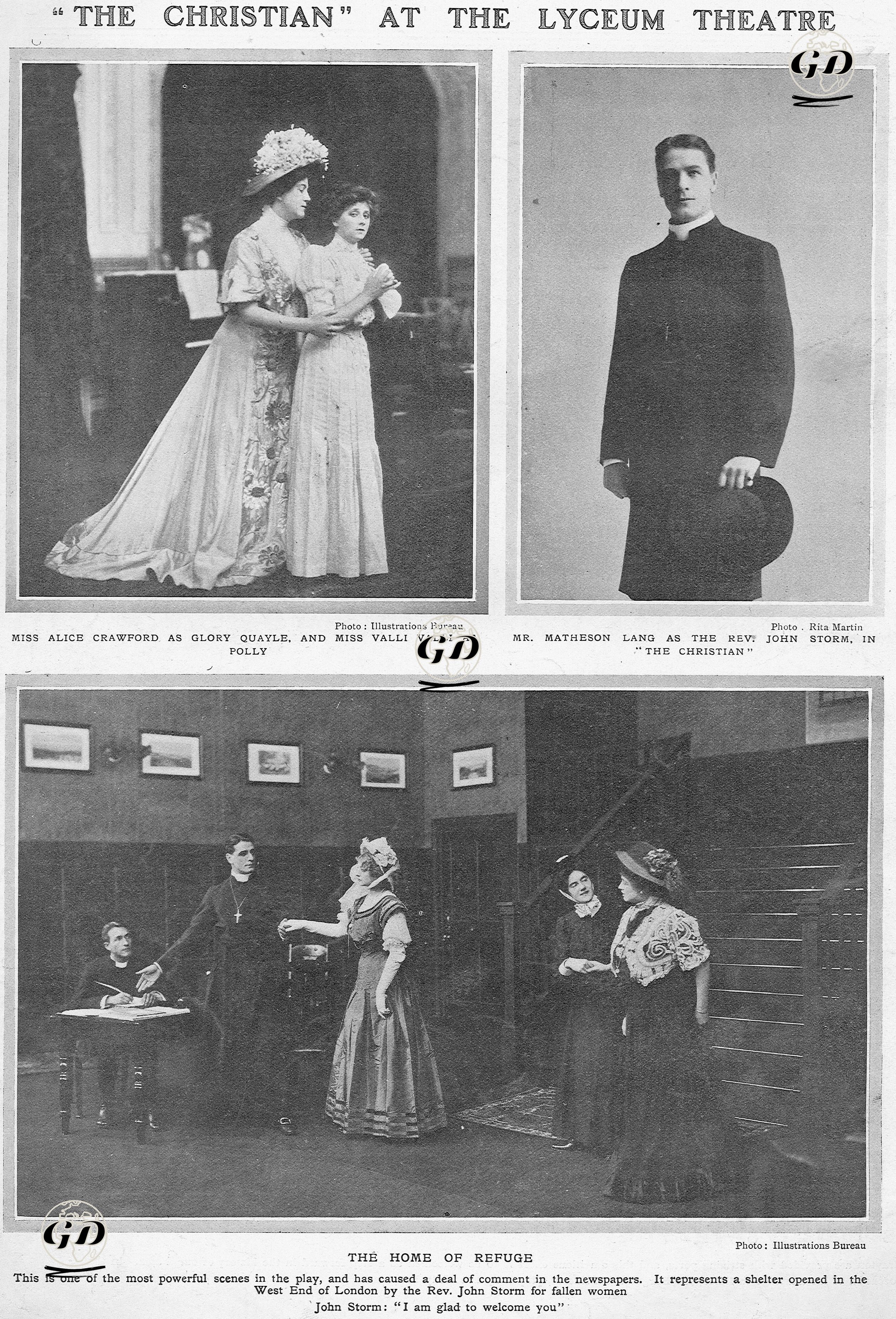 "Hristiyan" Oyunundan Bir Sahne, Lyceum Tiyatrosu -  - 1907