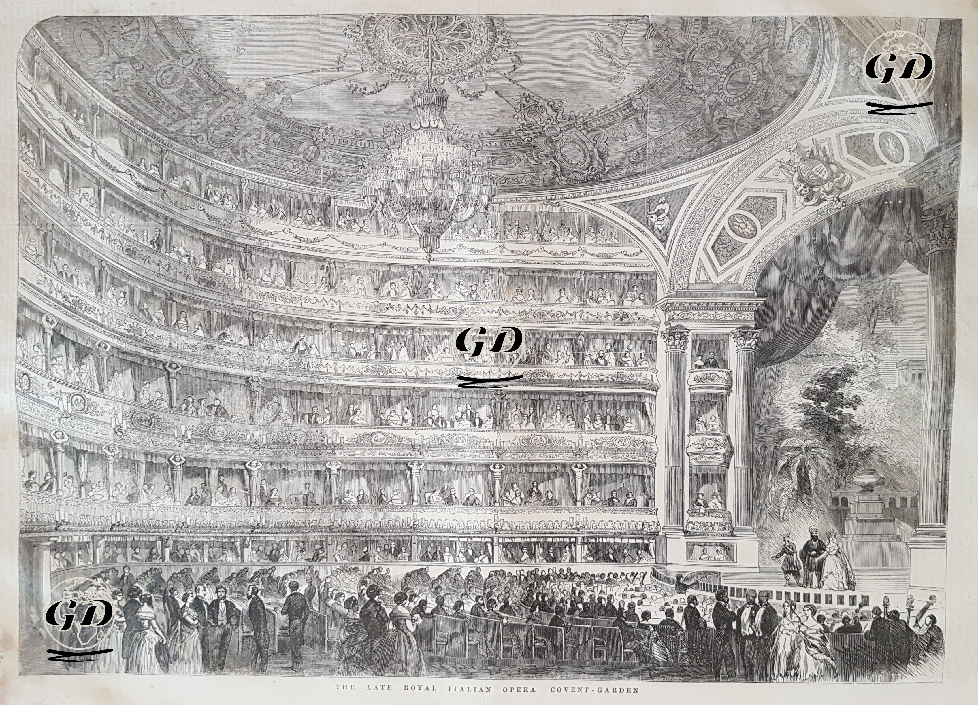 The Late Royal Italian Opera Covent Garden  -  - 1856