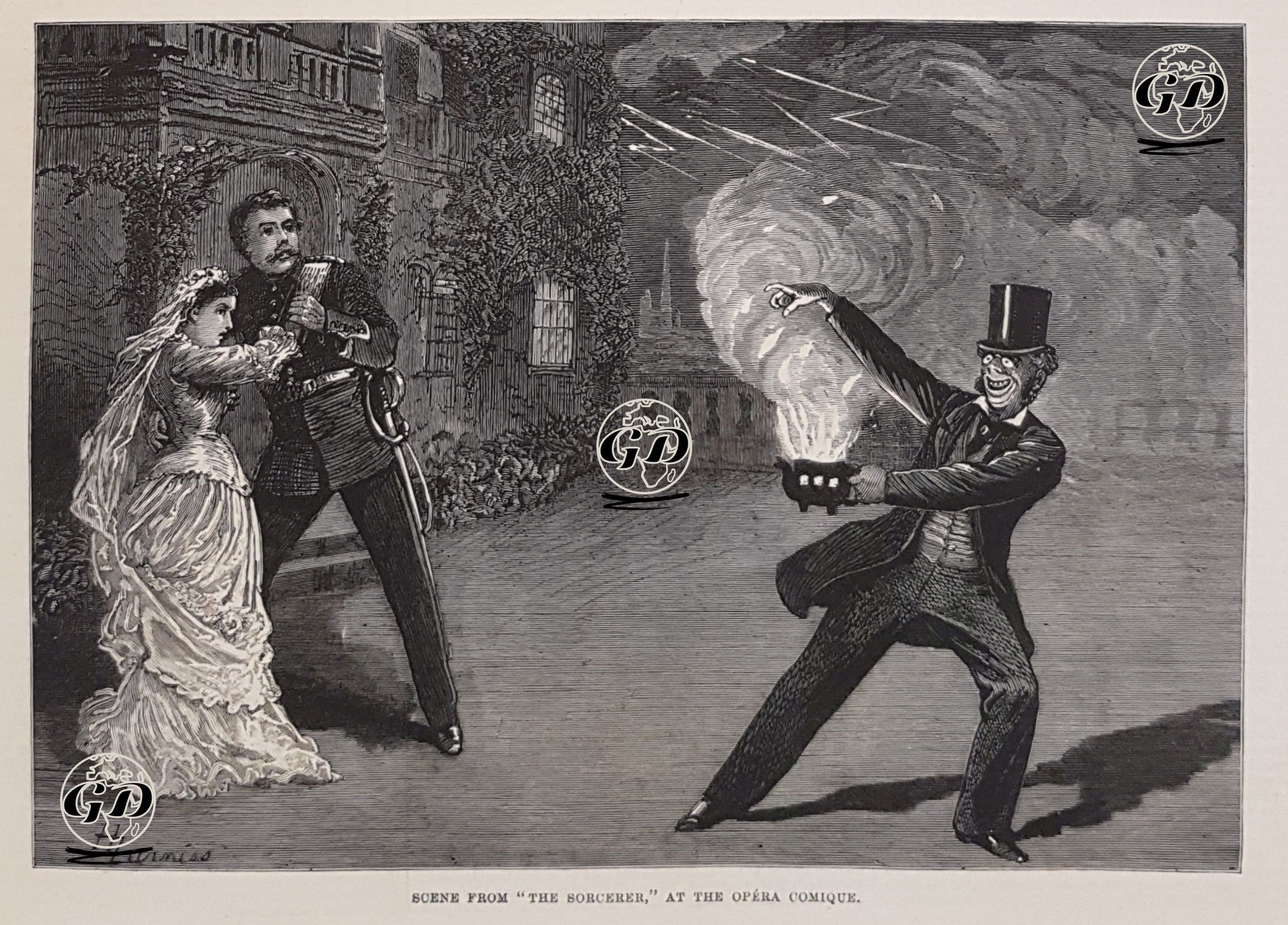 "Sihirbaz" Operasından Bir Sahne, Komik Opera  -  - 1878