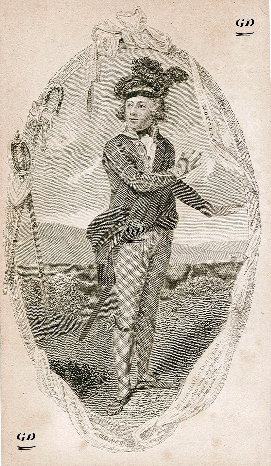 "Douglas" Oyununda Douglas Rolünde Joseph George Holman (1764–1817)  IV.Perde I.Sahne - Samuel De Wilde (1748-1832) - 1807