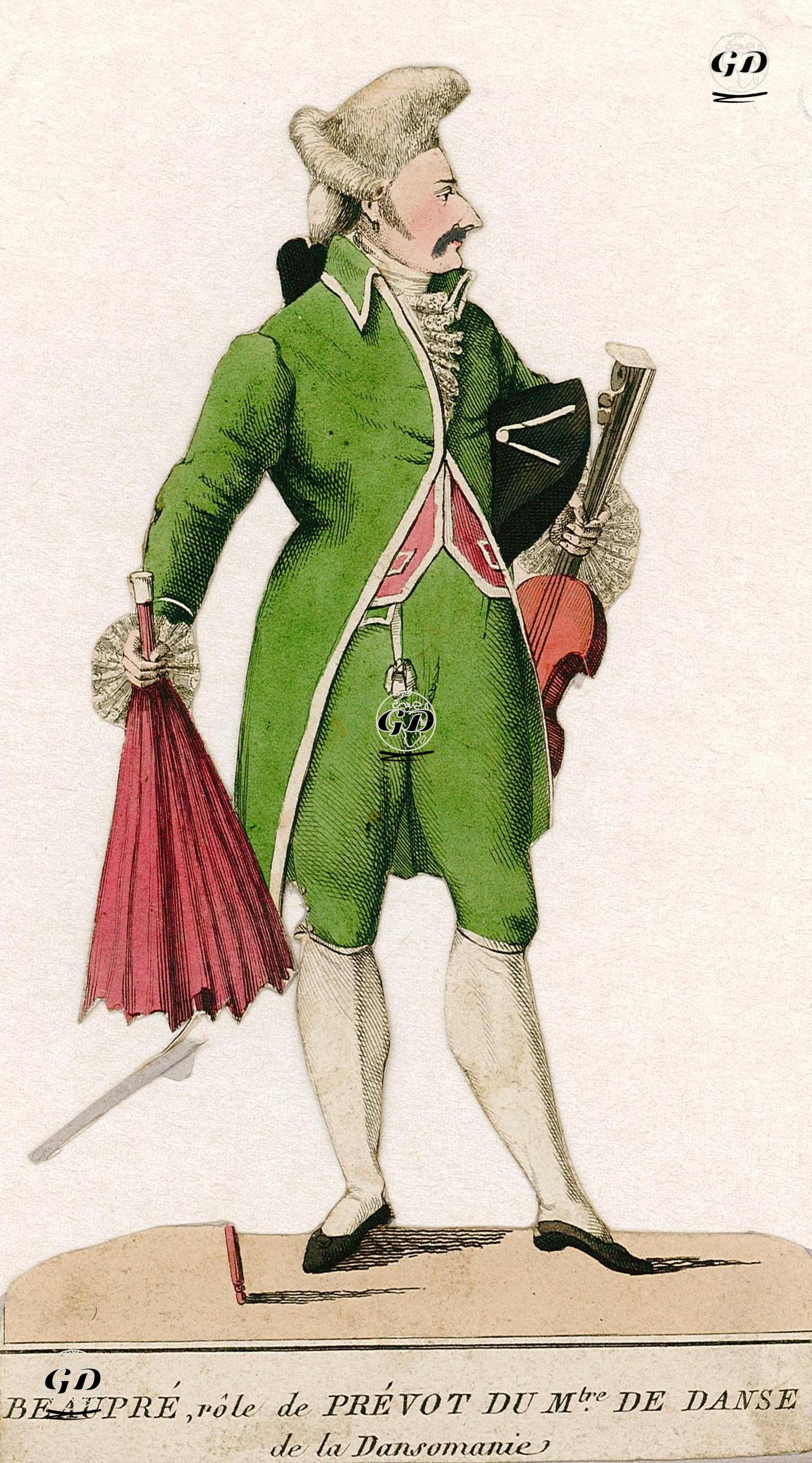 Beaupre, Role De Prevot Du Mtre. De Danse De La Dansomanie  -  - 1880's