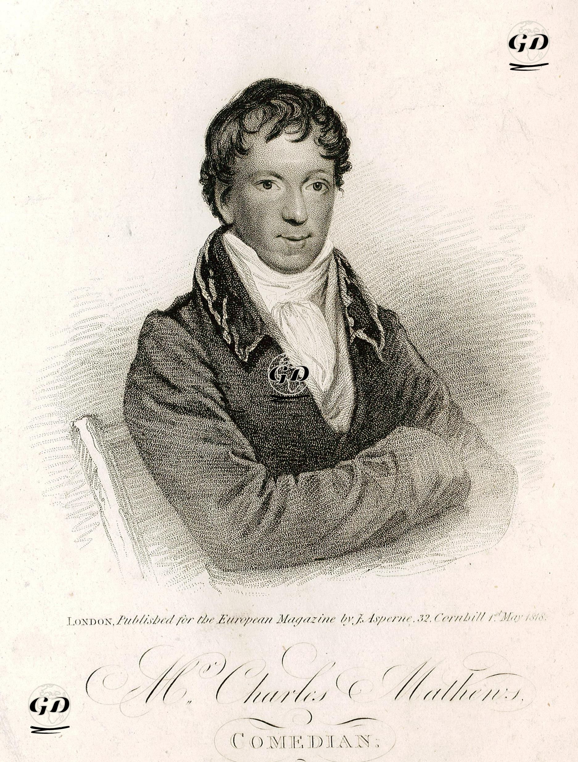 H.Charles Mathews, Comedian - Samuel Drummond (1766-1844) - 1818