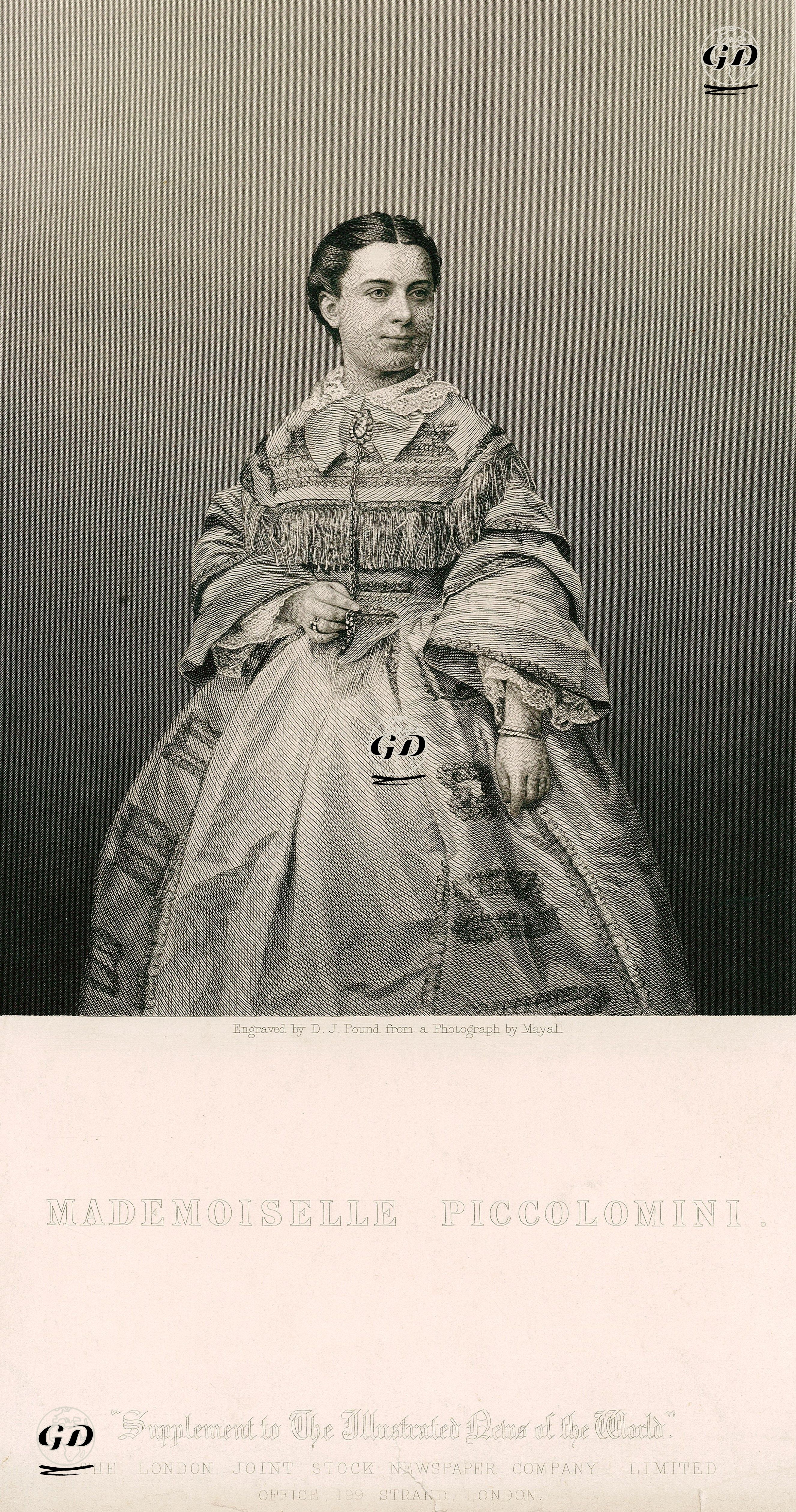 Mademoiselle Piccolomini - John Jabez Edwin Mayall (1813-1901) - 1859