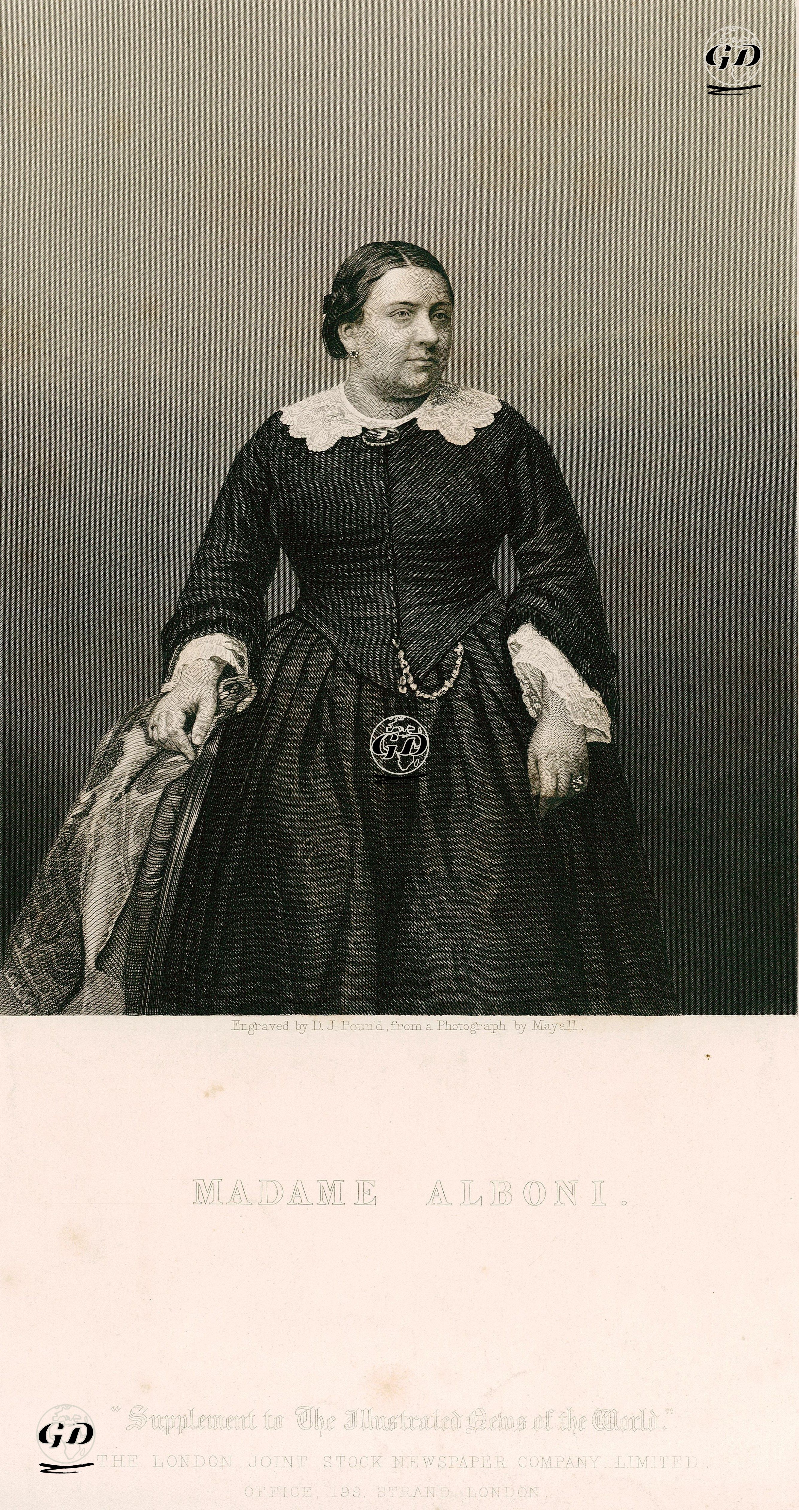 Madame Alboni - John Jabez Edwin Mayall (1813-1901) - 1859