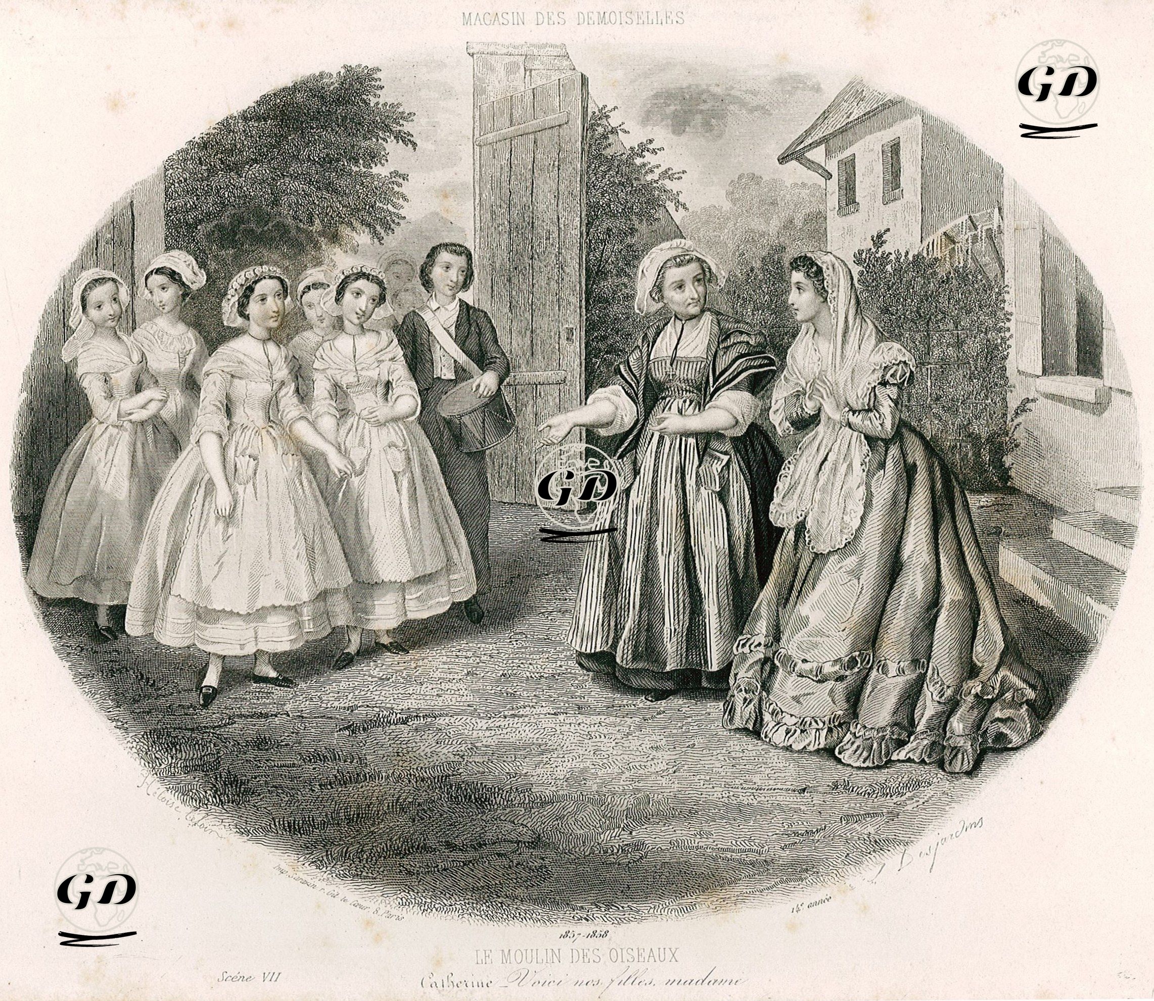 Kuş Değirmeni, Sahne VII. - Heloise Suzanne Colin (Heloise Leloir) (1819–1873) - 1858
