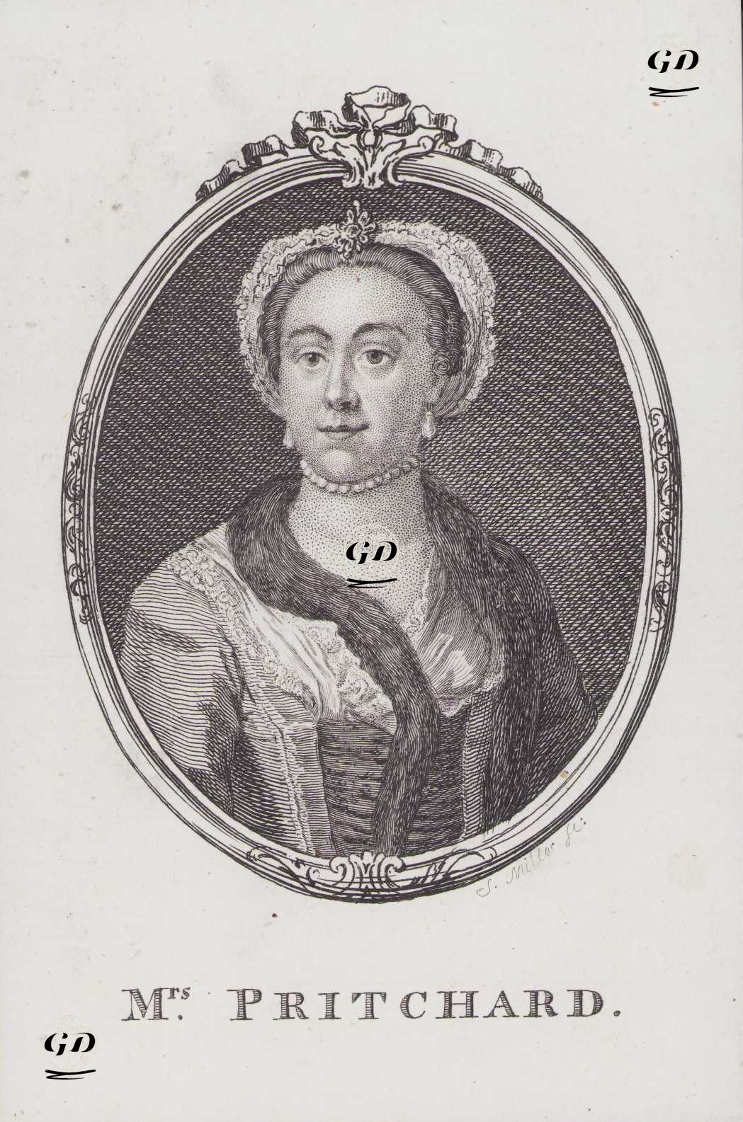 Mrs. Pritchard (Hannah Pritchard) - Johann Sebastian Mueller  (1715–1790) - 1768
