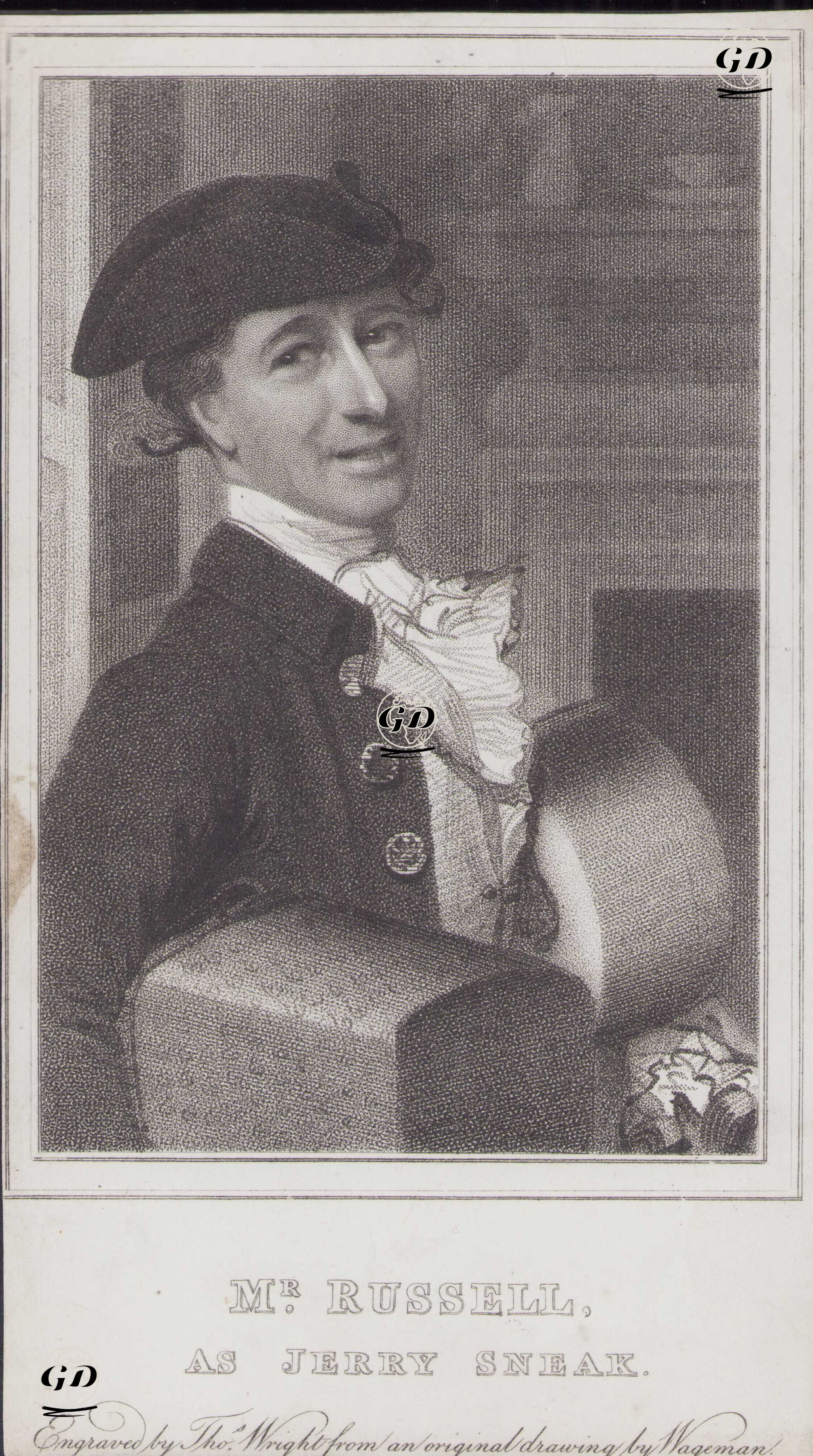 Mr. Russell as Jerry Sneak (in The Mayor of Garratt) (Samuel Thomas Russell) - Thomas Charles Wageman (1787-1863) - 1820