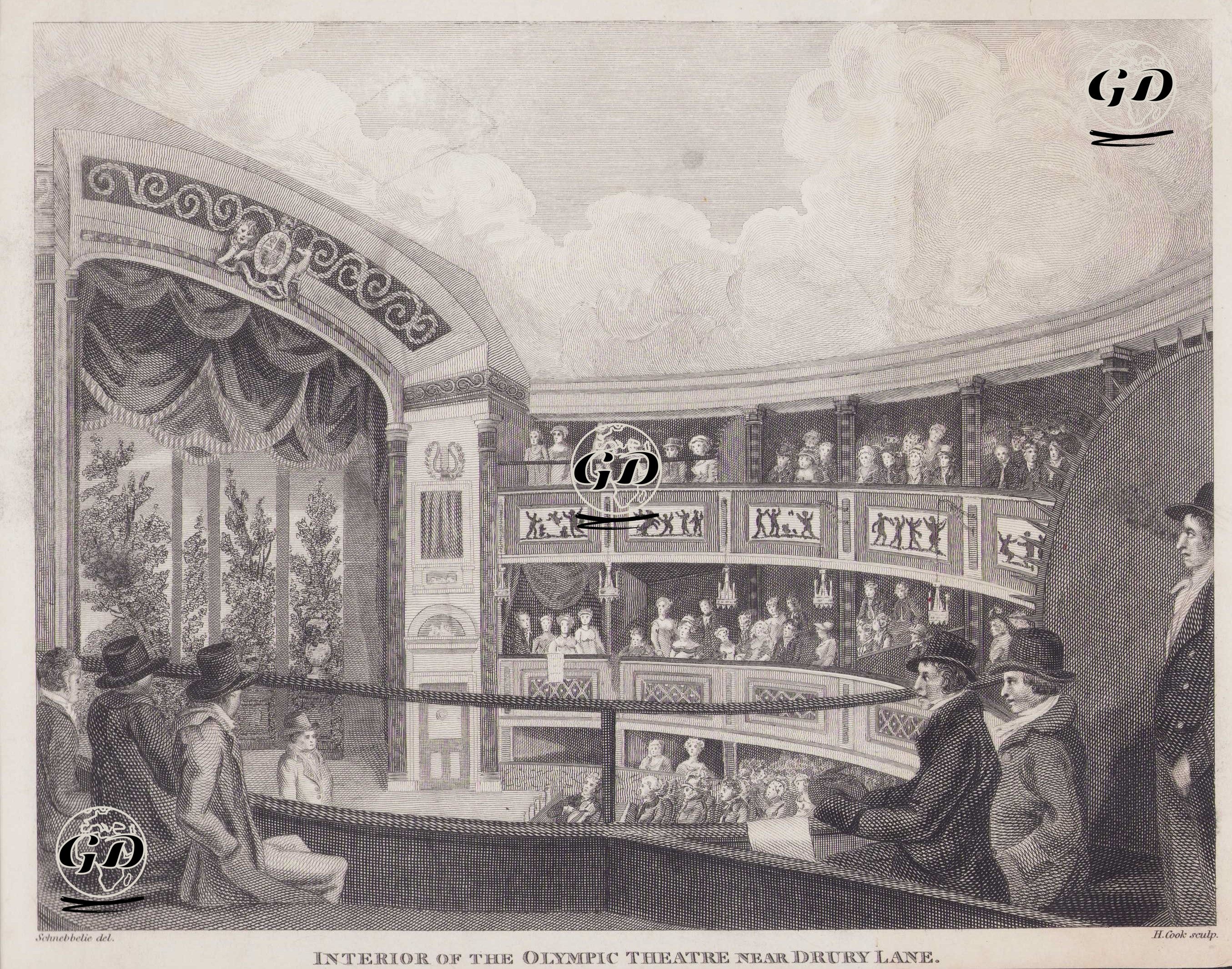 Interior Of The Olympic Theatre Near Drury Lane - Robert Blemmell Schnebbelie (1781-1847) - 1816