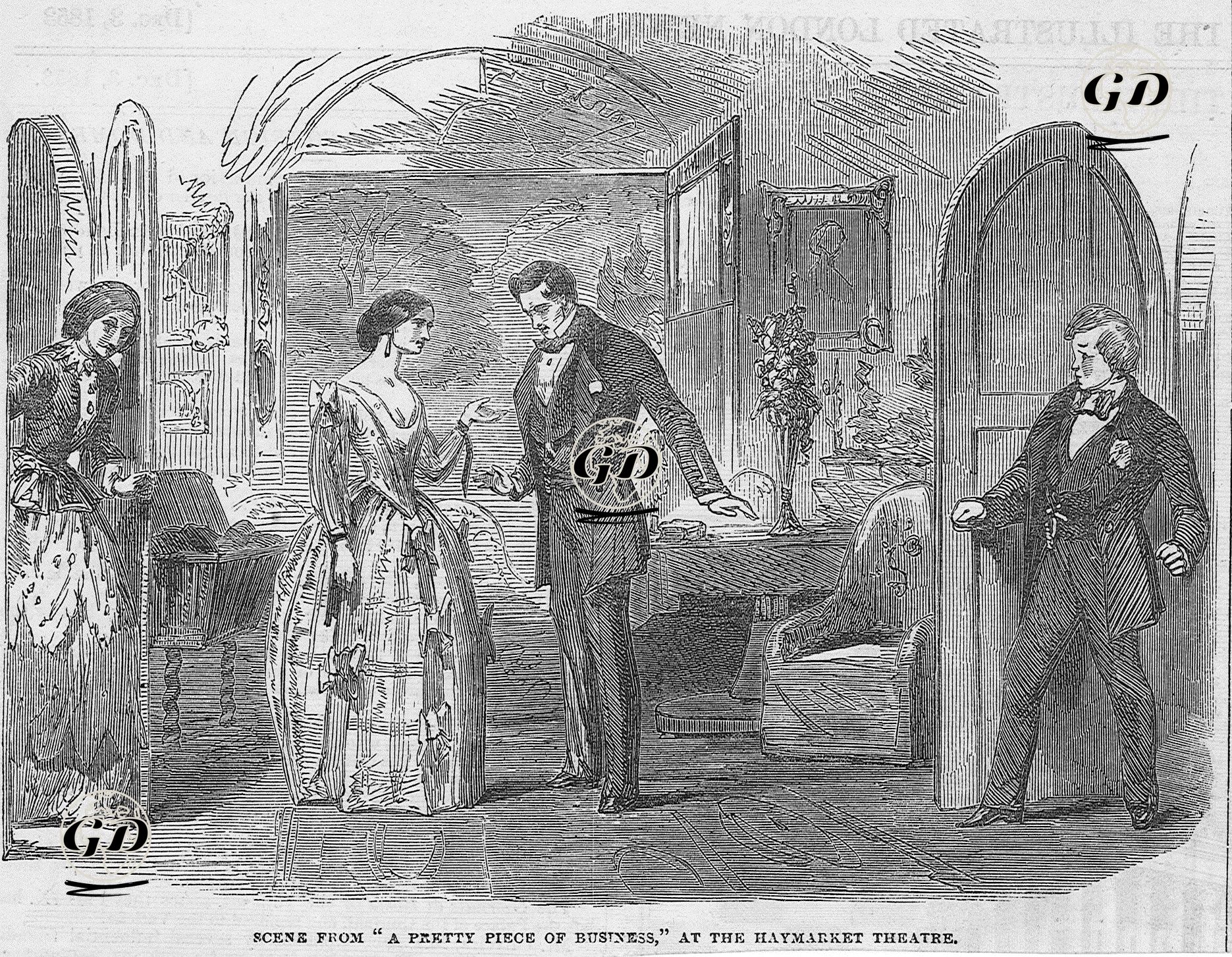 Scene From "A Pretty Piece Of Business" At The HaymarketTheatre -  - 1853