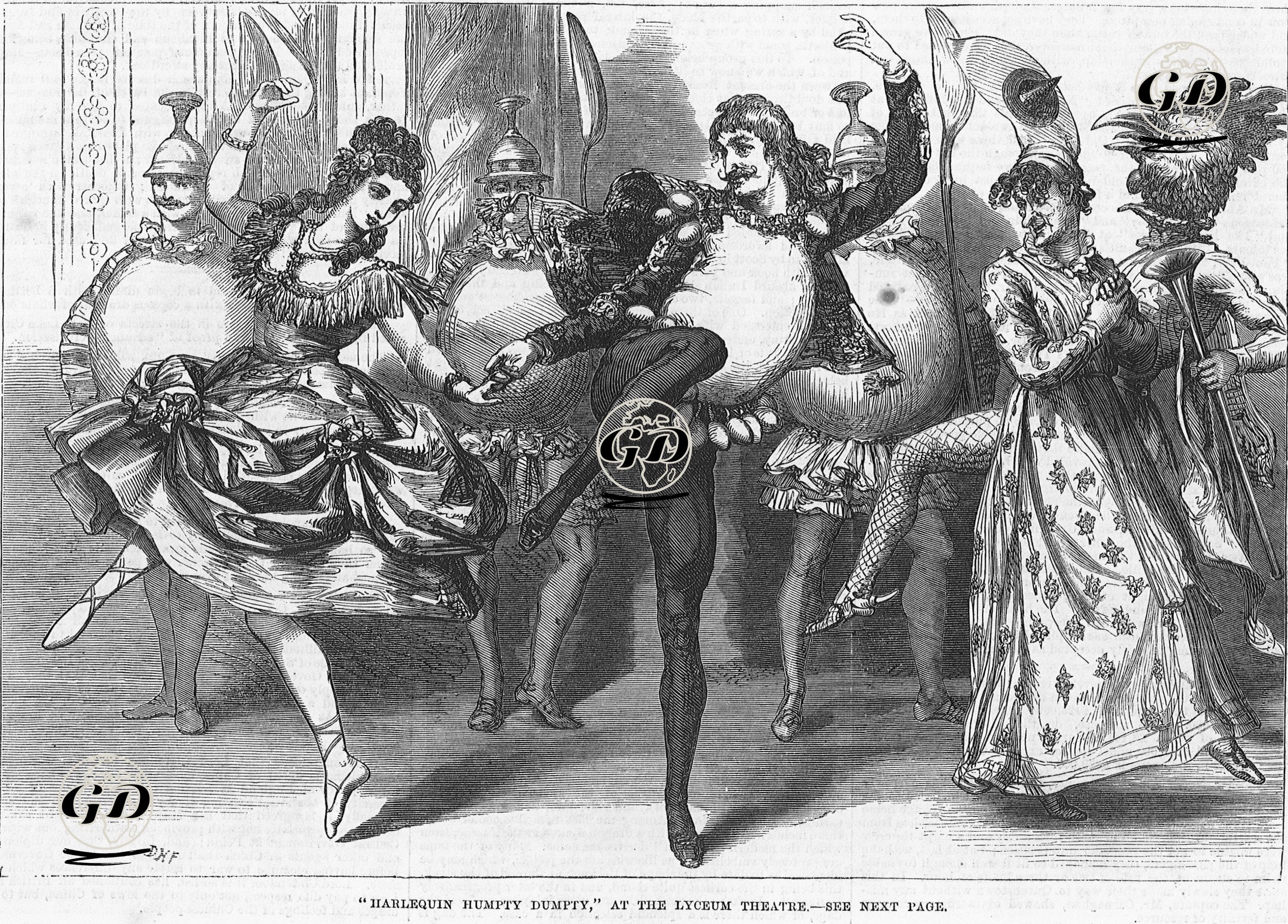 "Harlequin Humpty Dumpty" At The Lyceum Theatre -  - 1869