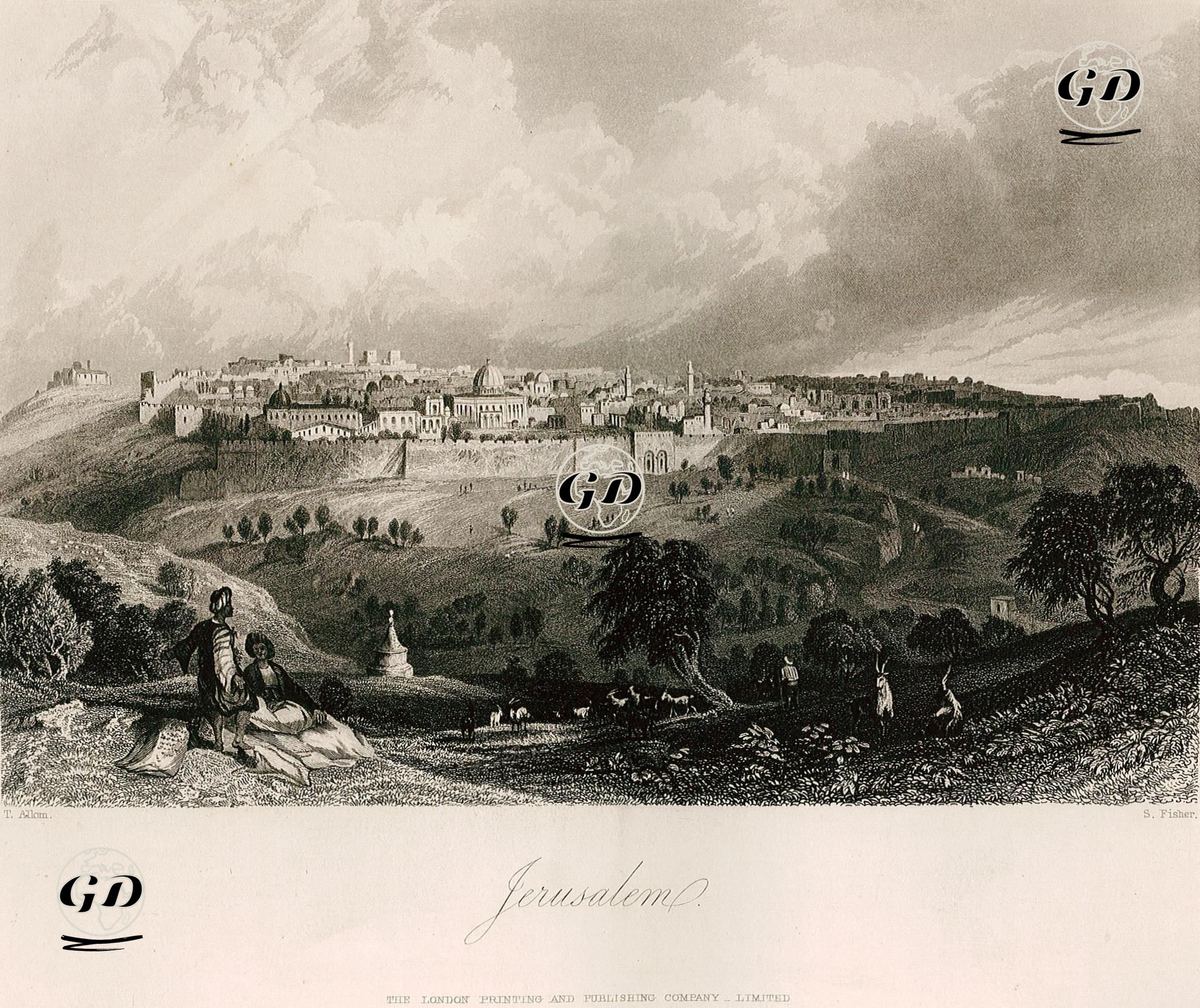 Kudüs - Thomas Allom (1804-1872) - 1860
