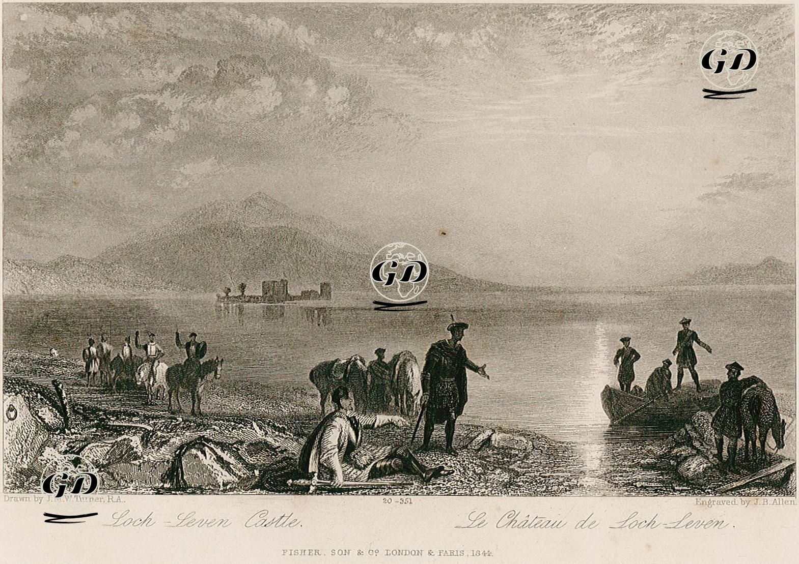 Loch Leven Kalesi - Joseph Mallord William Turner (1775-1851) - 1844