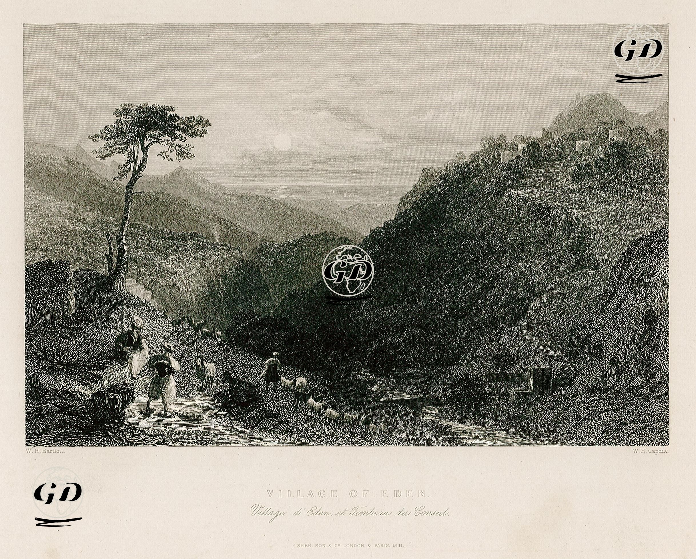 Eden Köyü - William Henry Bartlett (1809-1854) - 1841