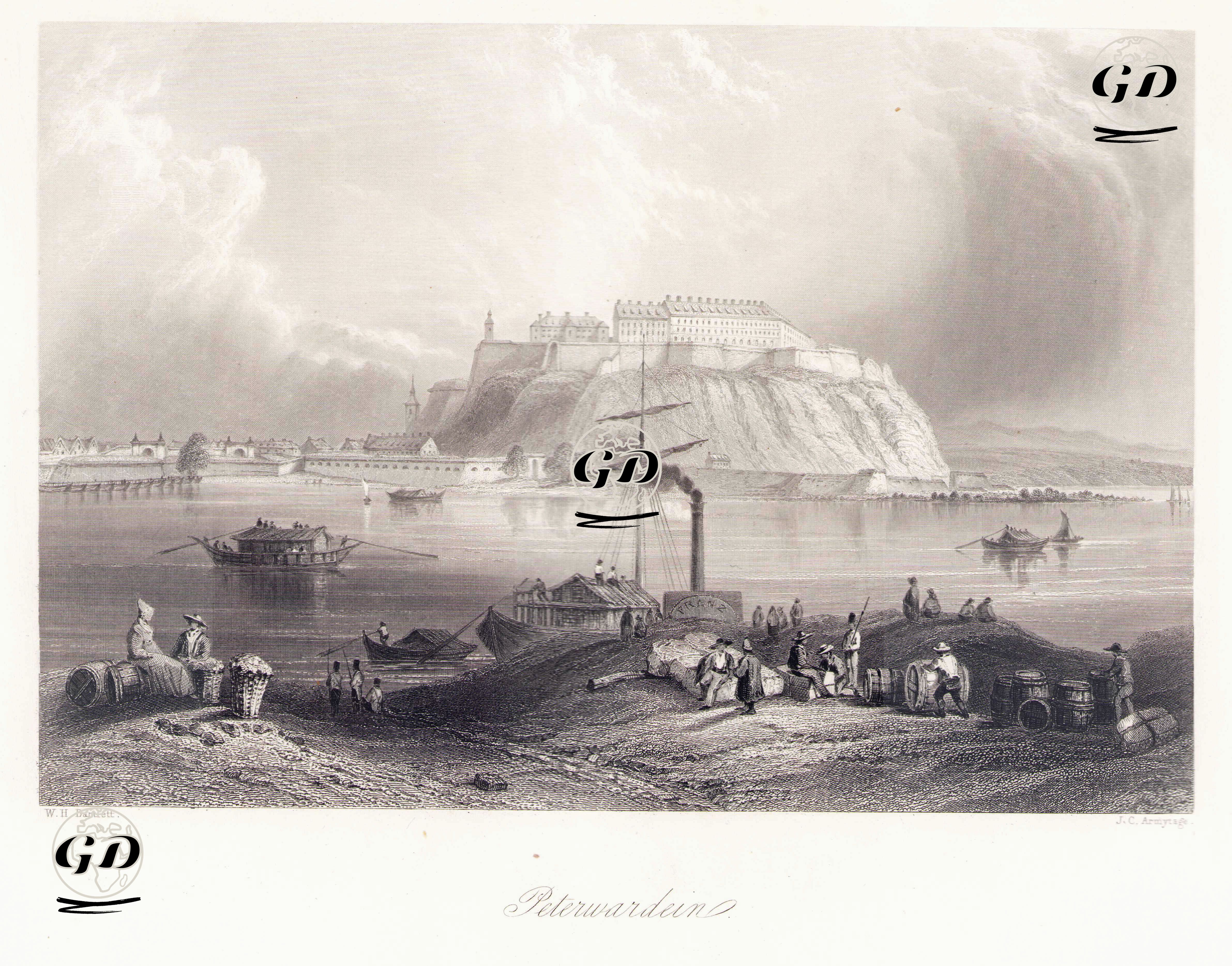 Petrovaradin - William Henry Bartlett (1809-1854) - 1854