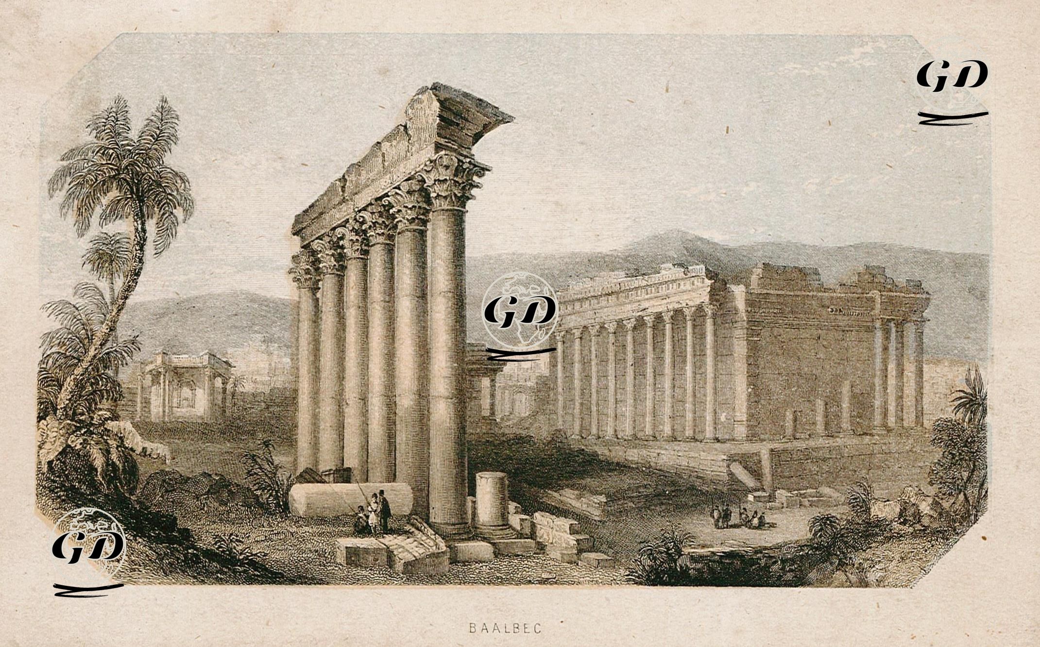 Baalbek Antik Şehri -  - 1830's-1860's