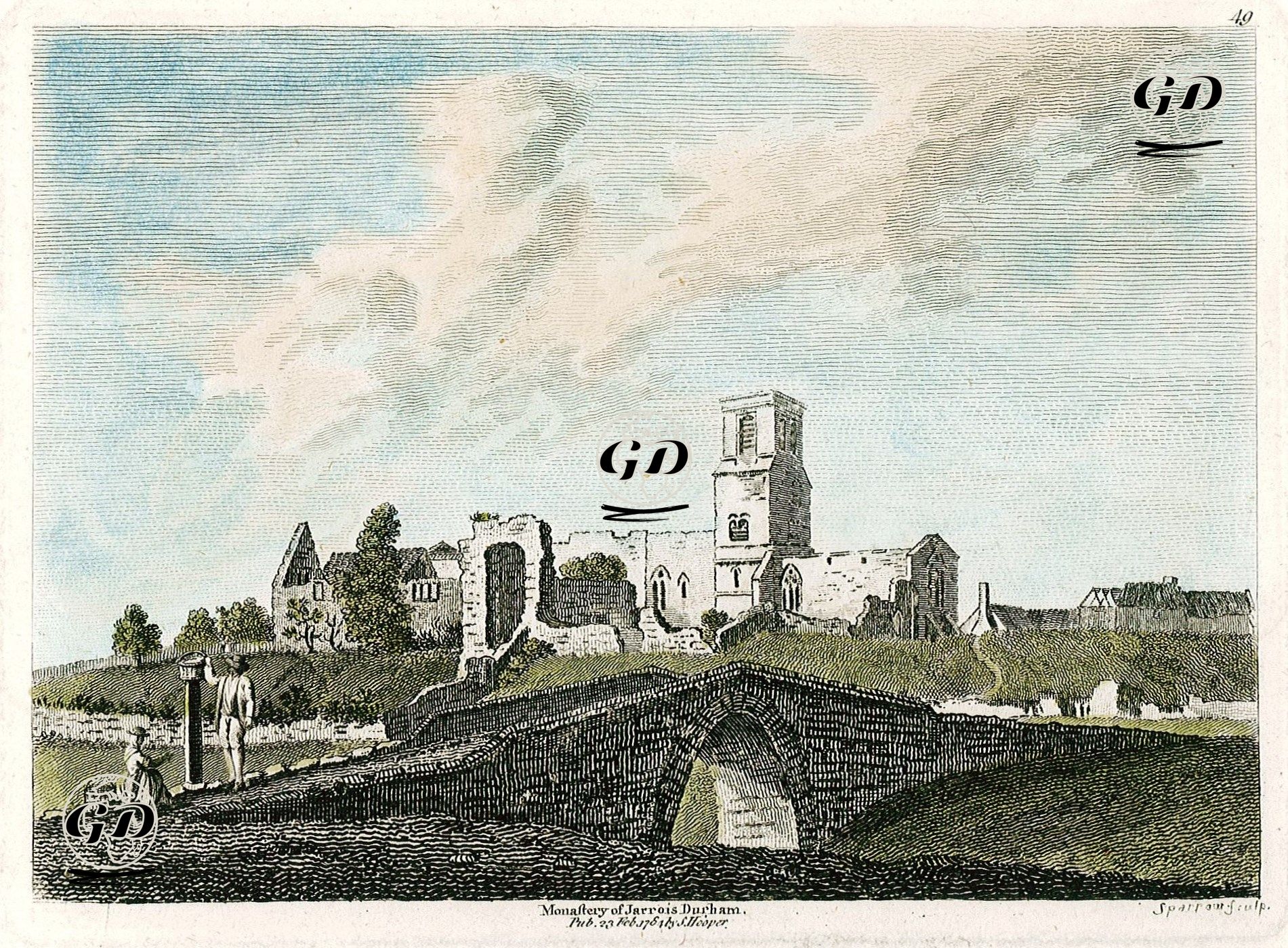Jarrow Manastırı, Durham -  - 1784