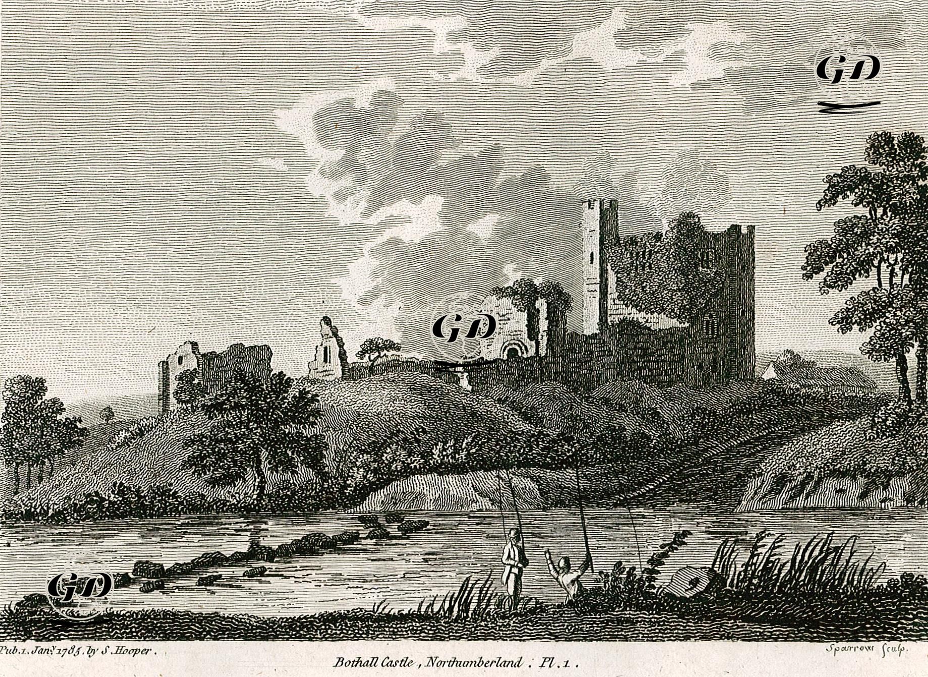 Bothal Kalesi, Northumberland, Pl.1 -  - 1785