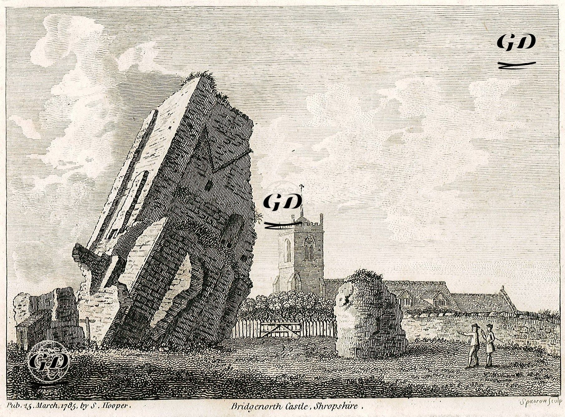 Bridgenorth Castle, Shropshire -  - 1785