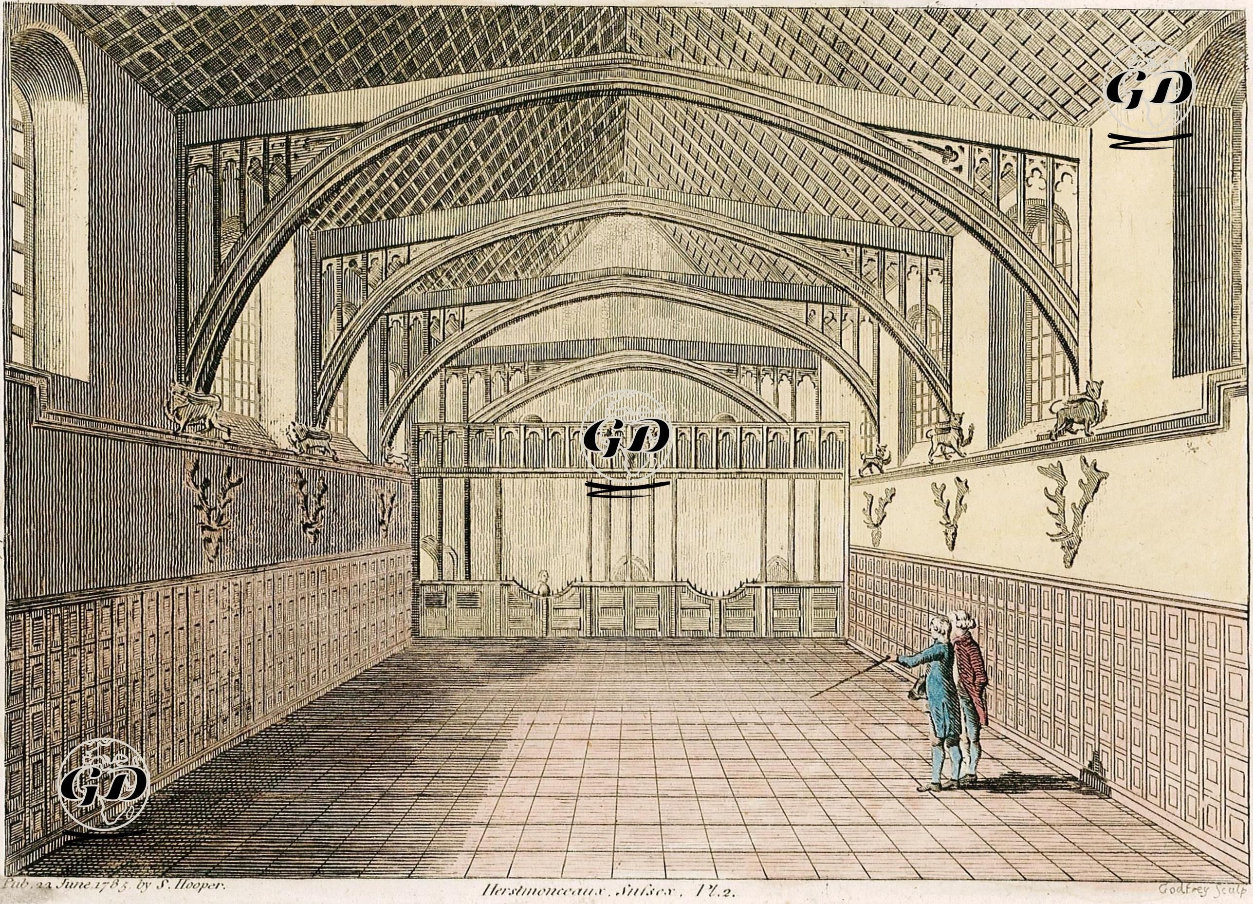 Herstmonceux Kalesi, Sussex, Pl.2 -  - 1785