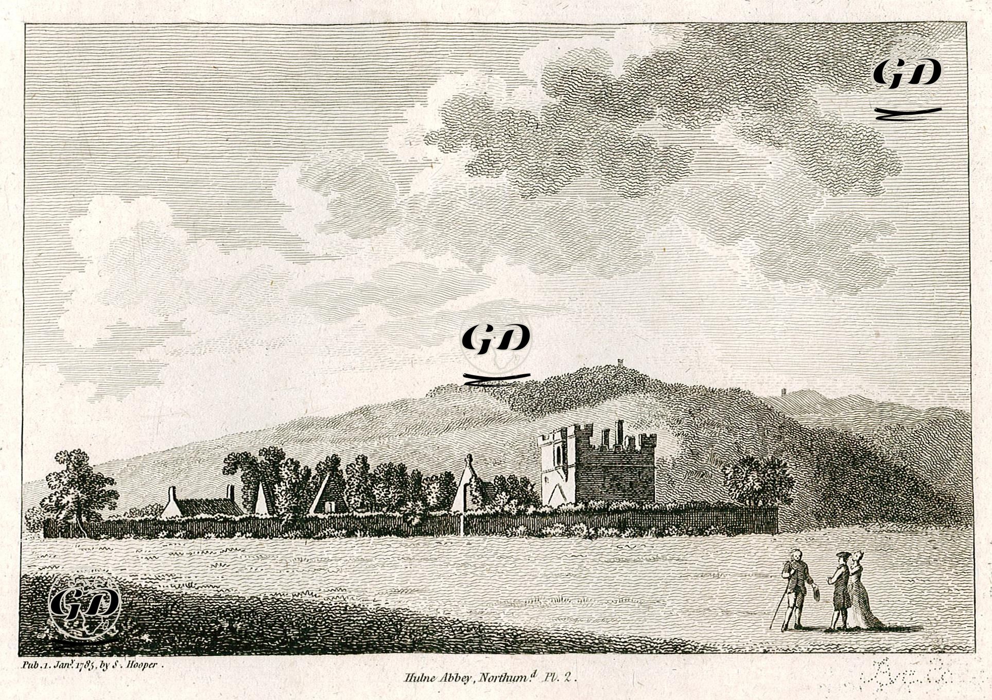 Hulne Manastırı, Northumberland Pl.2 -  - 1785