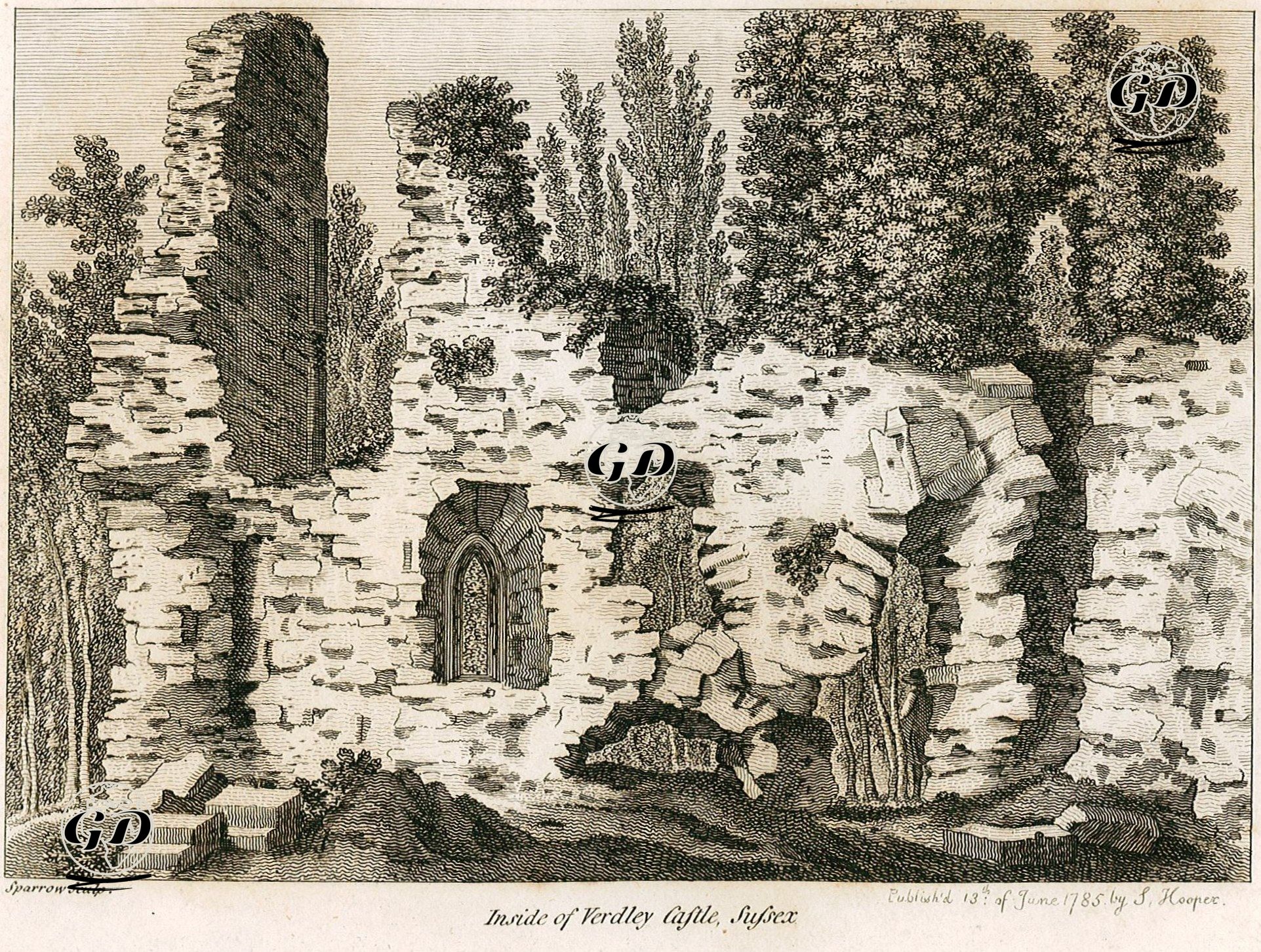 Verdley Kalesi, Sussex -  - 1785