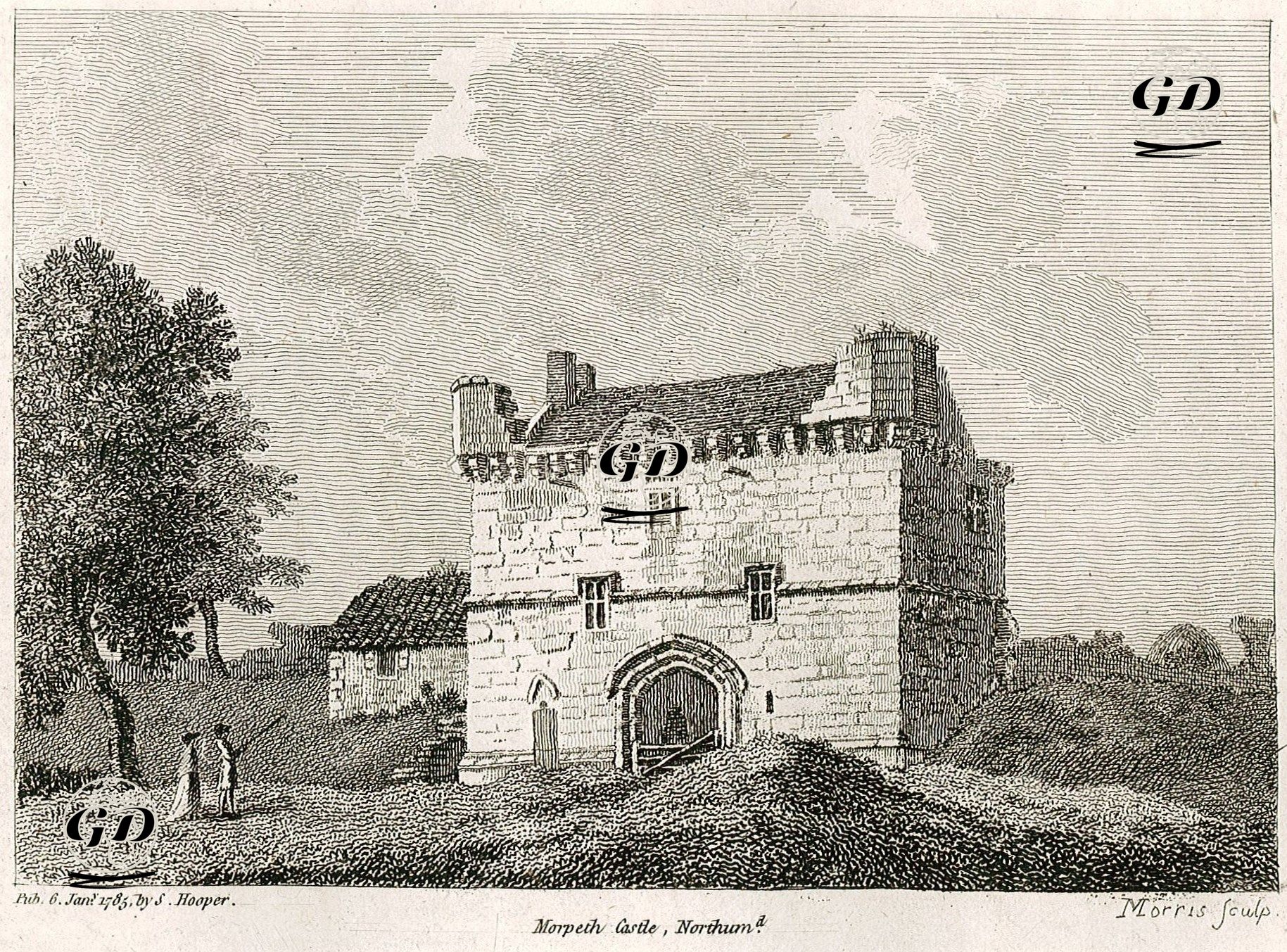 Morpeth Kalesi, Northumberland -  - 1785