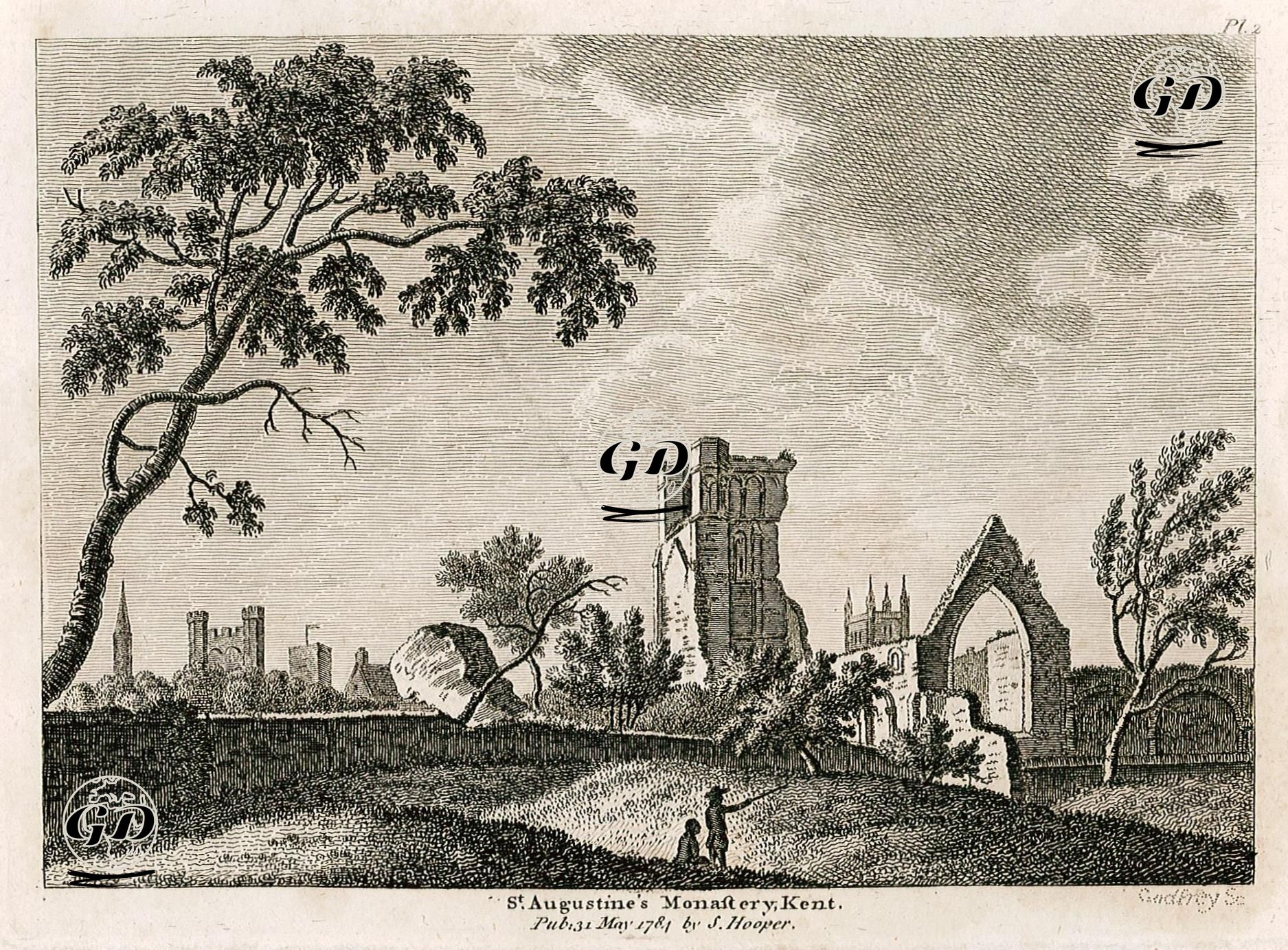 St.Augustine Manastırı, Canterbury, Kent  -  - 1784