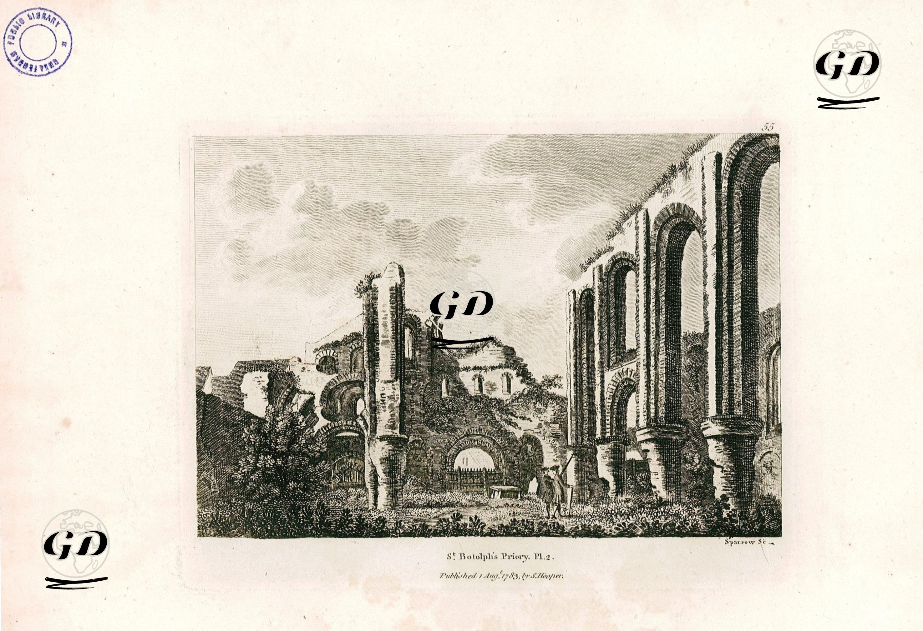 St.Botolph Manastırı, Colchester, Essex, Pl.2 -  - 1783