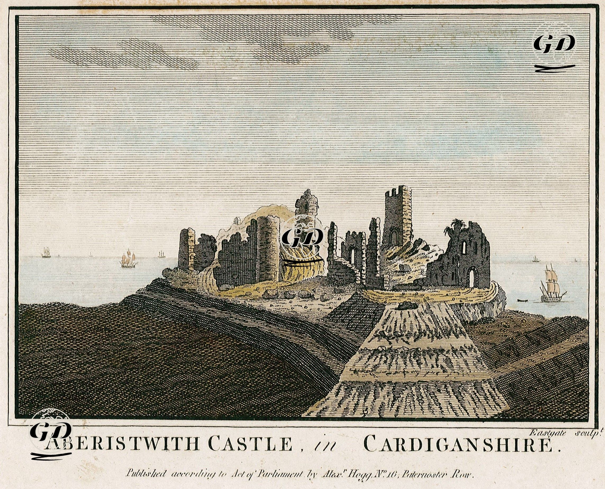 Aberystwyth Kalesi, Cardiganshire -  - 1786