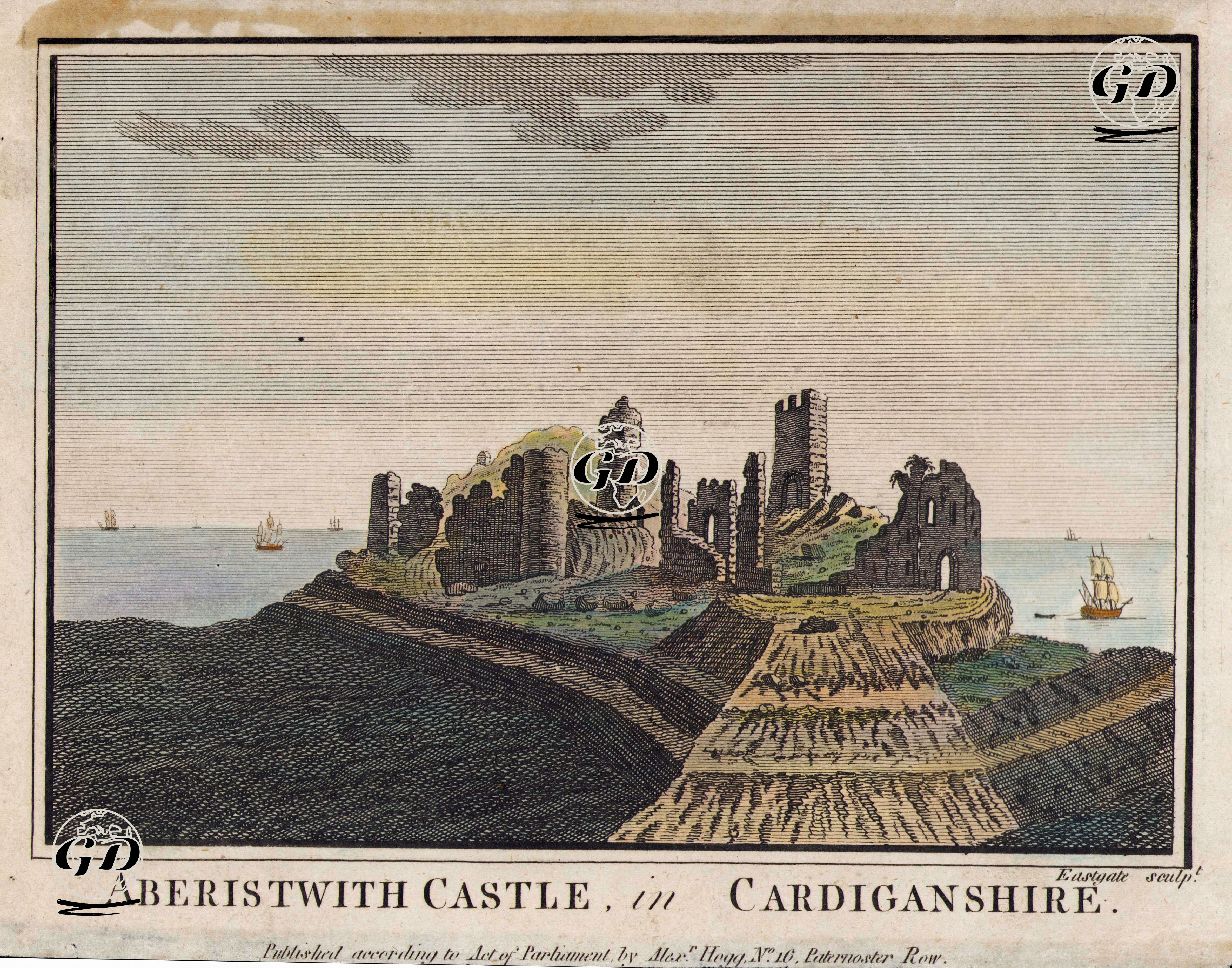 Aberystwyth Kalesi, Cardiganshire -  - 1786