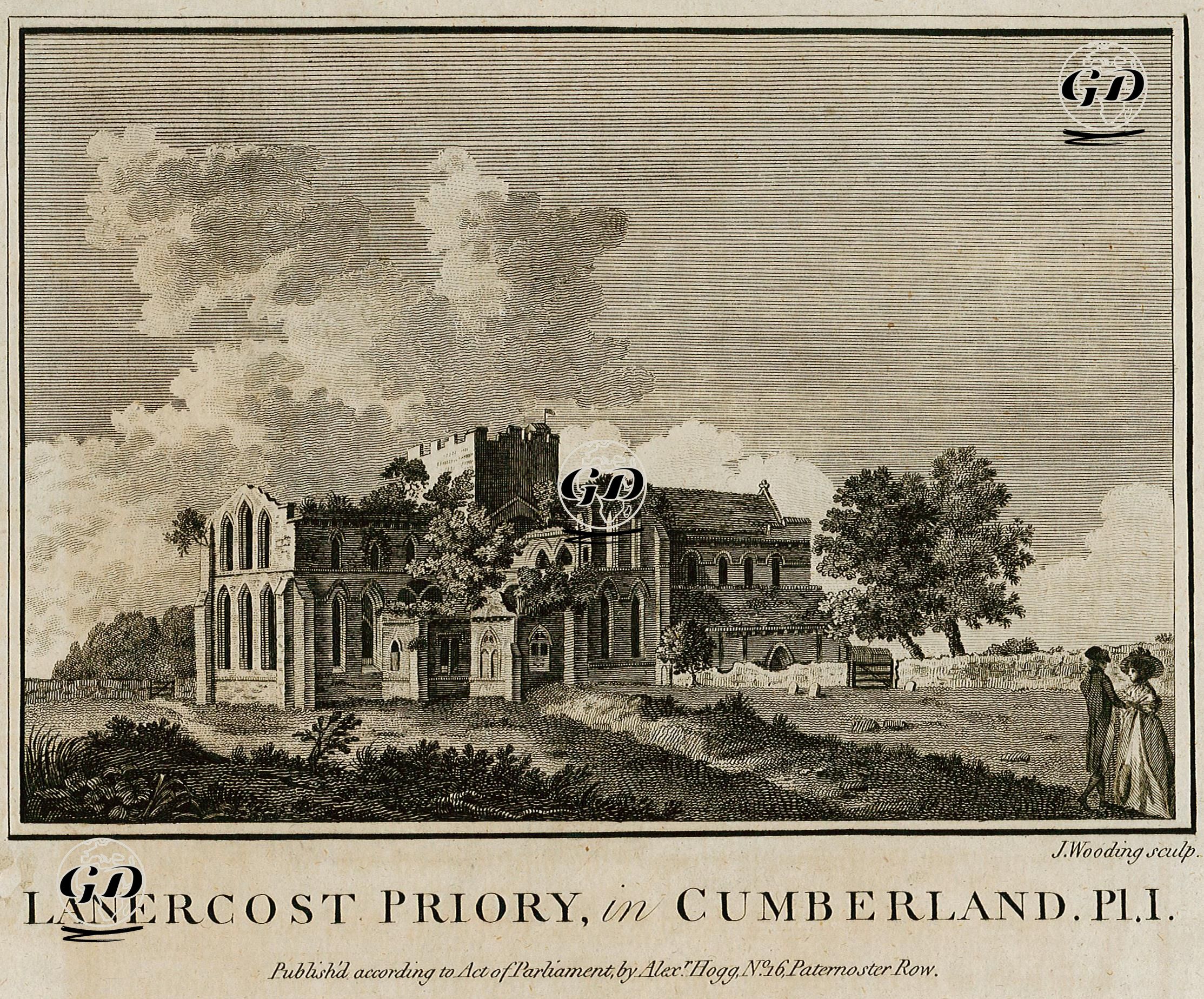 Lanercost Priory in Cumberland, Pl.1 -  - 1786