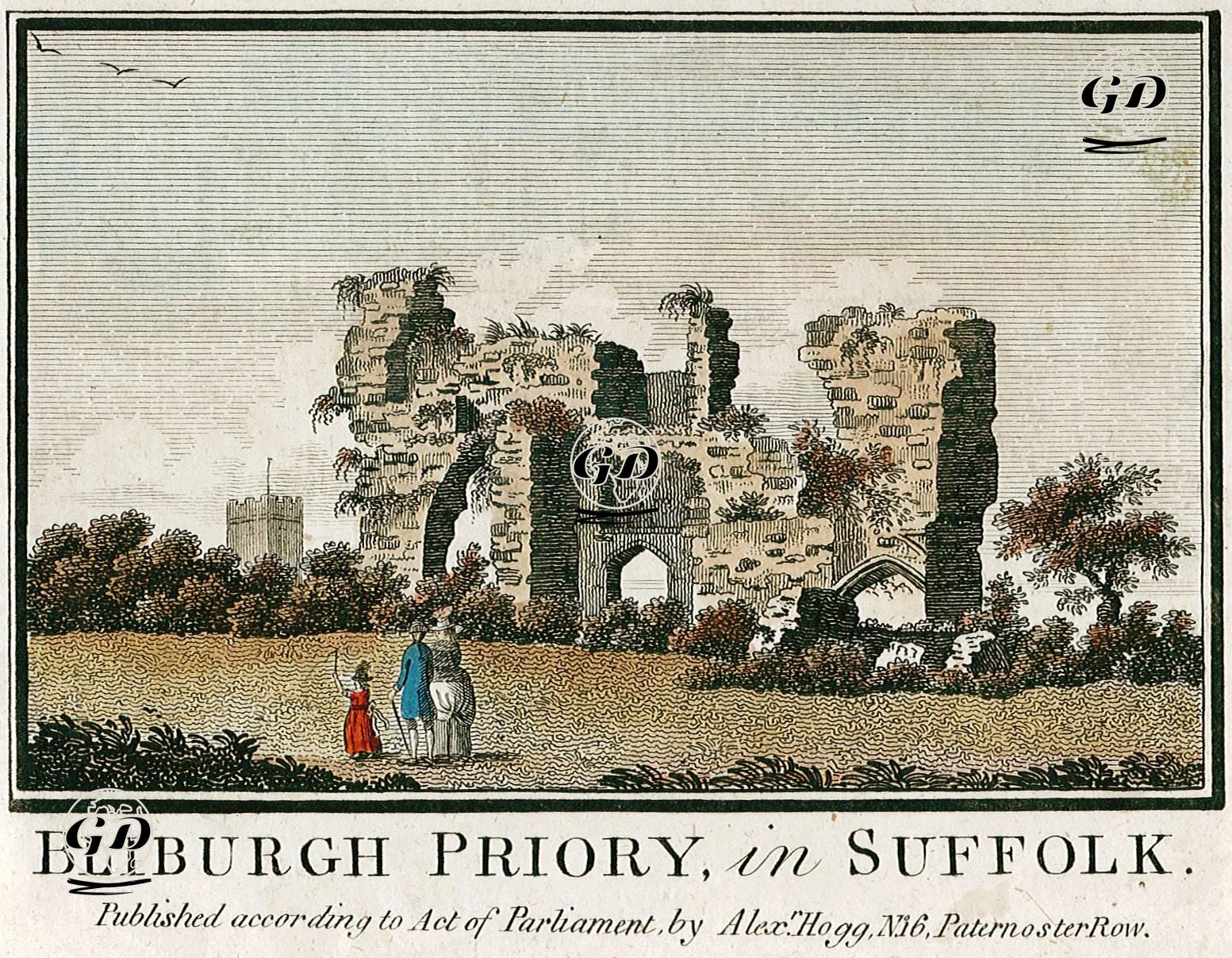 Bliburgh Priory in Suffolk -  - 1786
