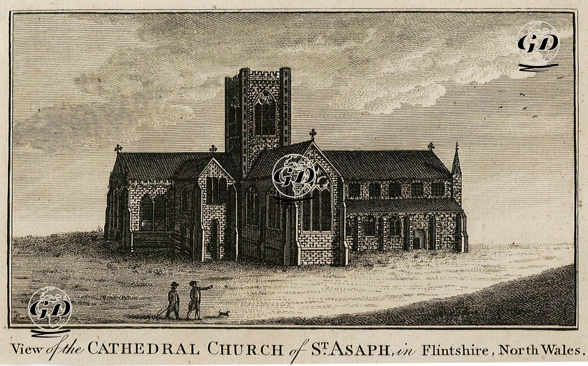 St.Asaph (Cyndeyrn) Katedrali, Flintshire, Kuzey Galler -  - 1786