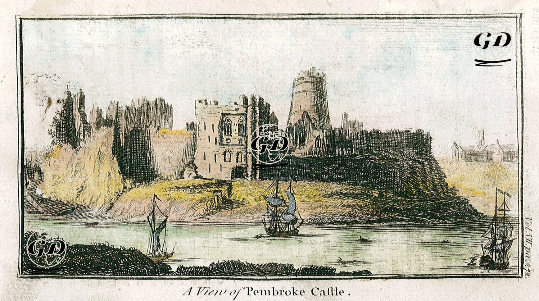 A View Of Pembroke Castle -  - 1770