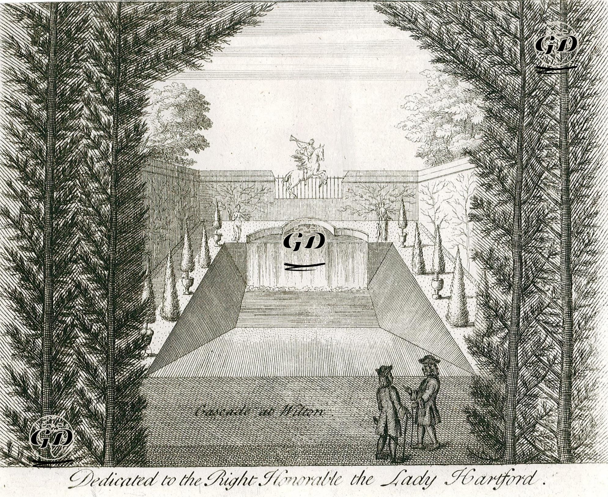 Wilton'da Leydi Hartford'a Atfedilen Şelale -  - 1723