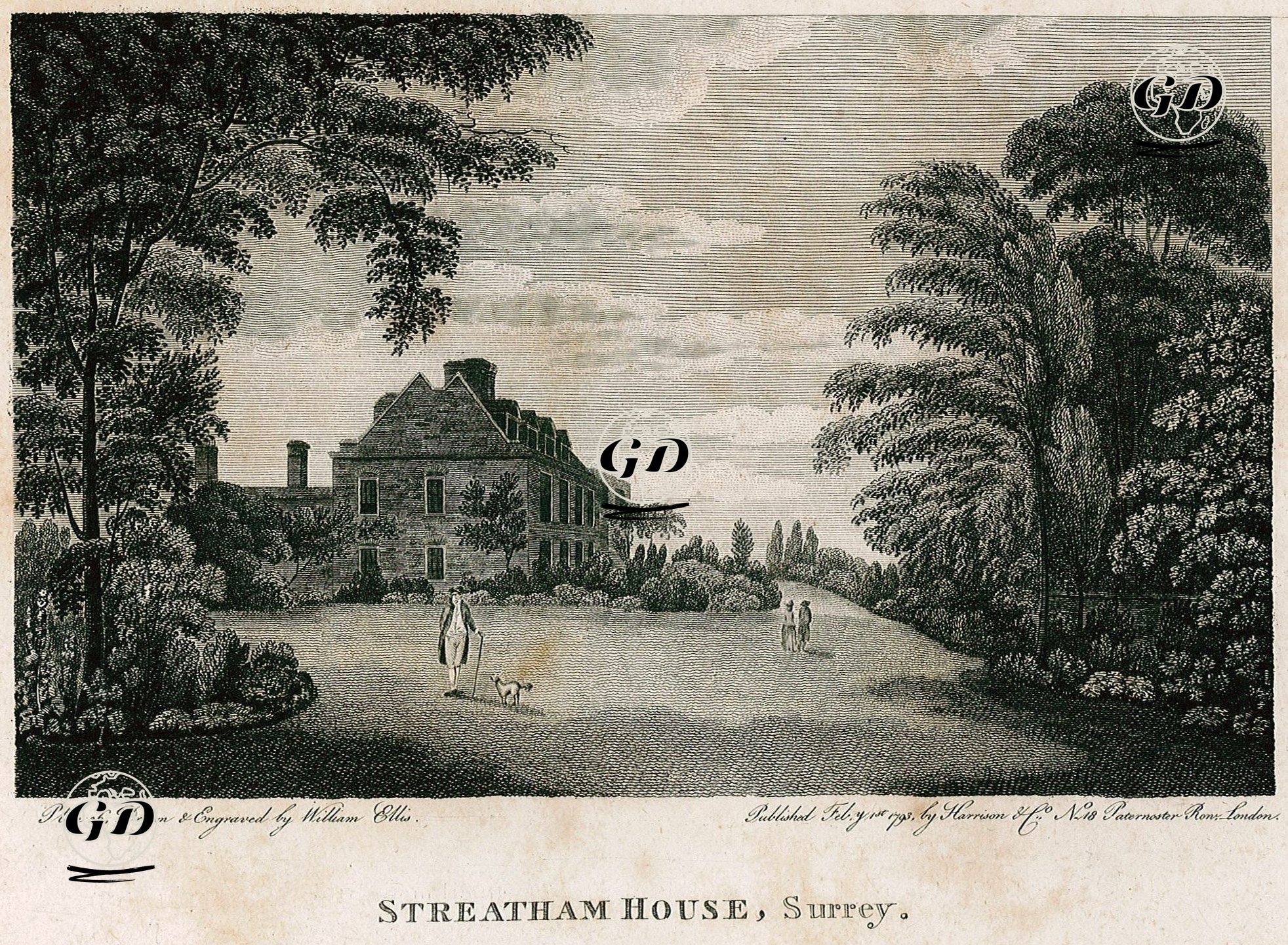 Streatham Malikanesi, Surrey - William Ellis (1747-1810) - 1793