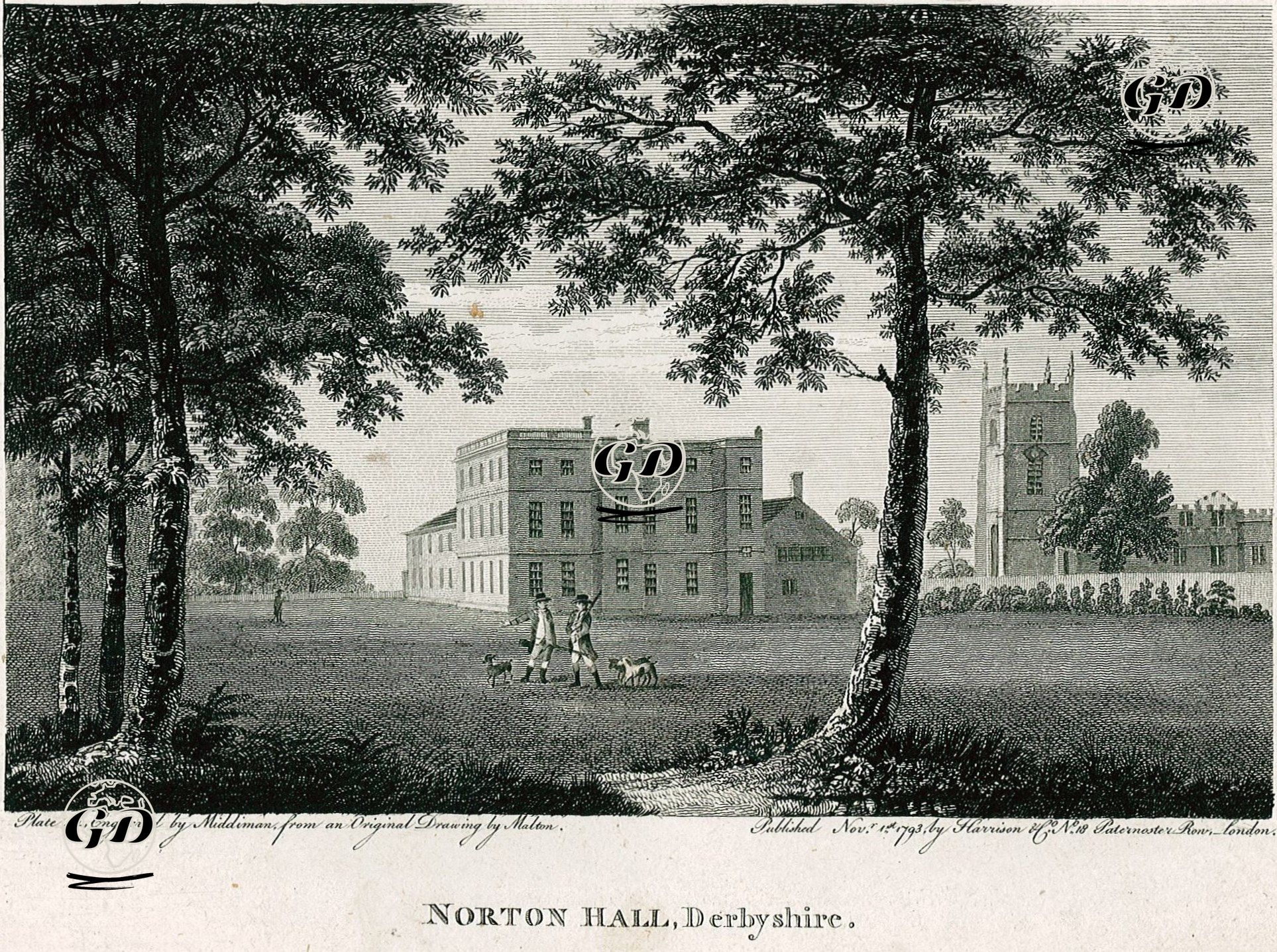 Norton Malikanesi, Derbyshire - Samuel Middiman (1751-1831) - 1793