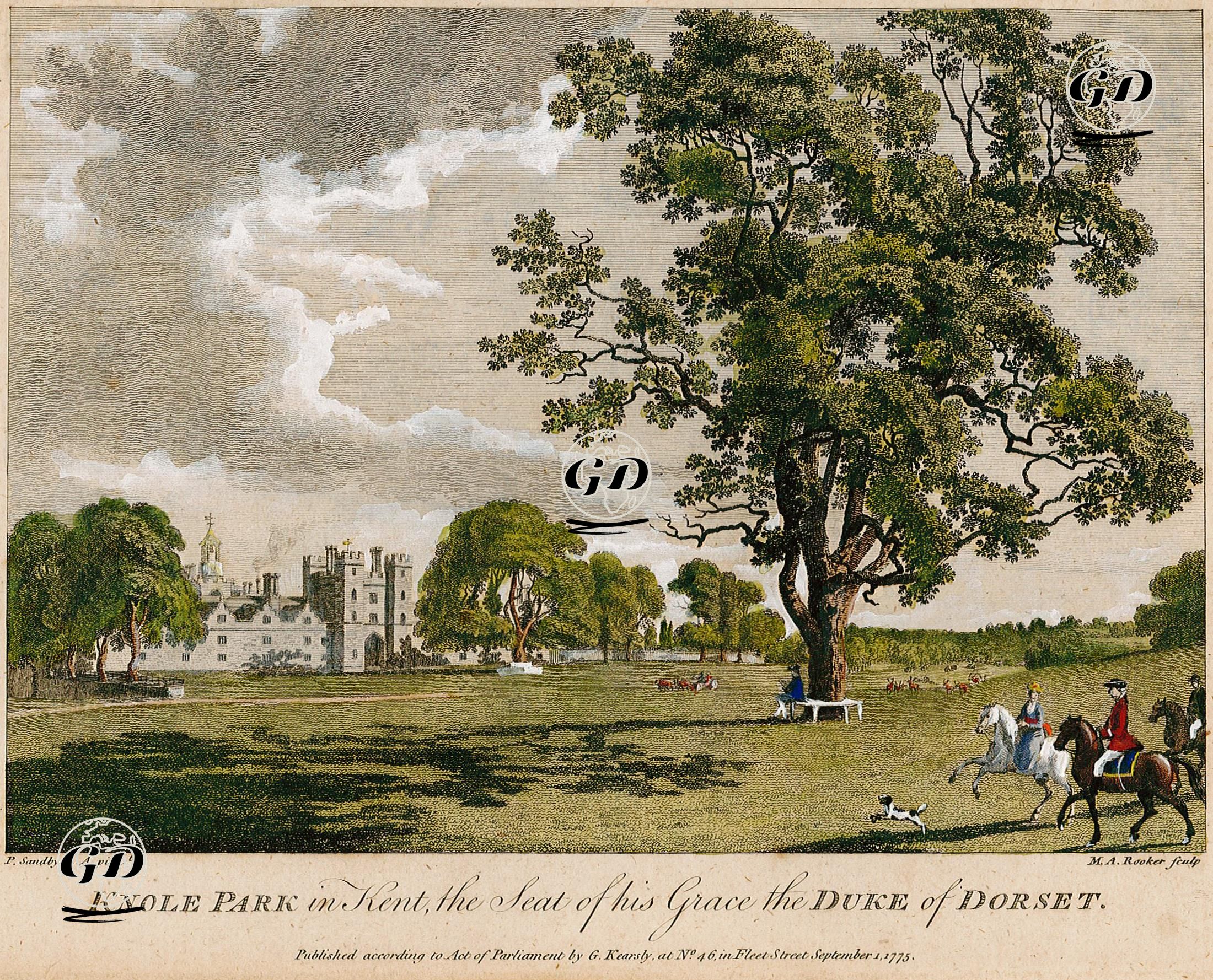Knole Park in Kent, The Seat Of His Grace The Duke Of Dorset - Paul Sandby (1731-1809) - 1775