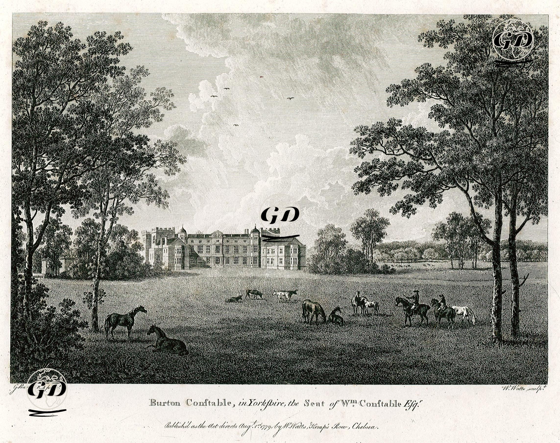 Burton Constable Malikhanesi, Yorkshire - George Barret (1730-1784) - 1779