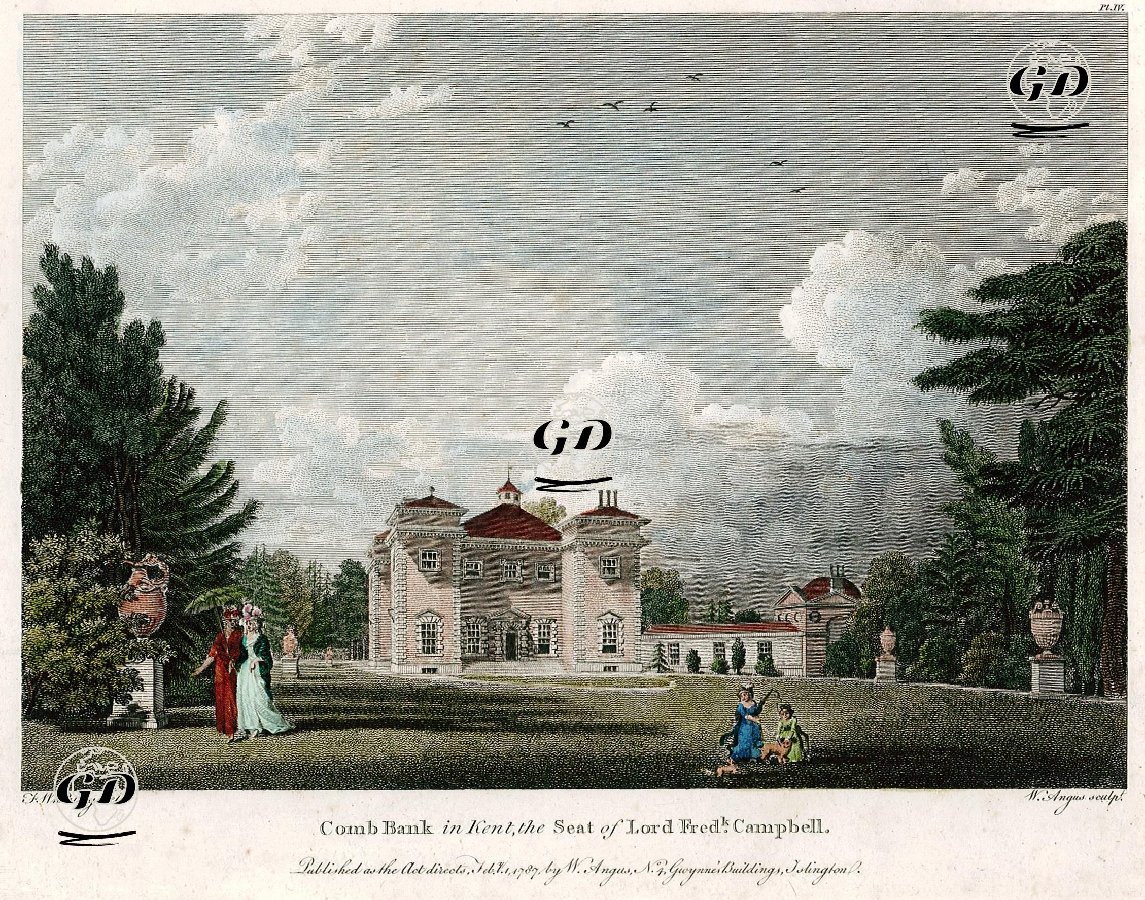 Lord Fred. Campbell'in Evi Comb Bank Malikanesi, Kent - Francis Wheatley (1747-1801) - 1787