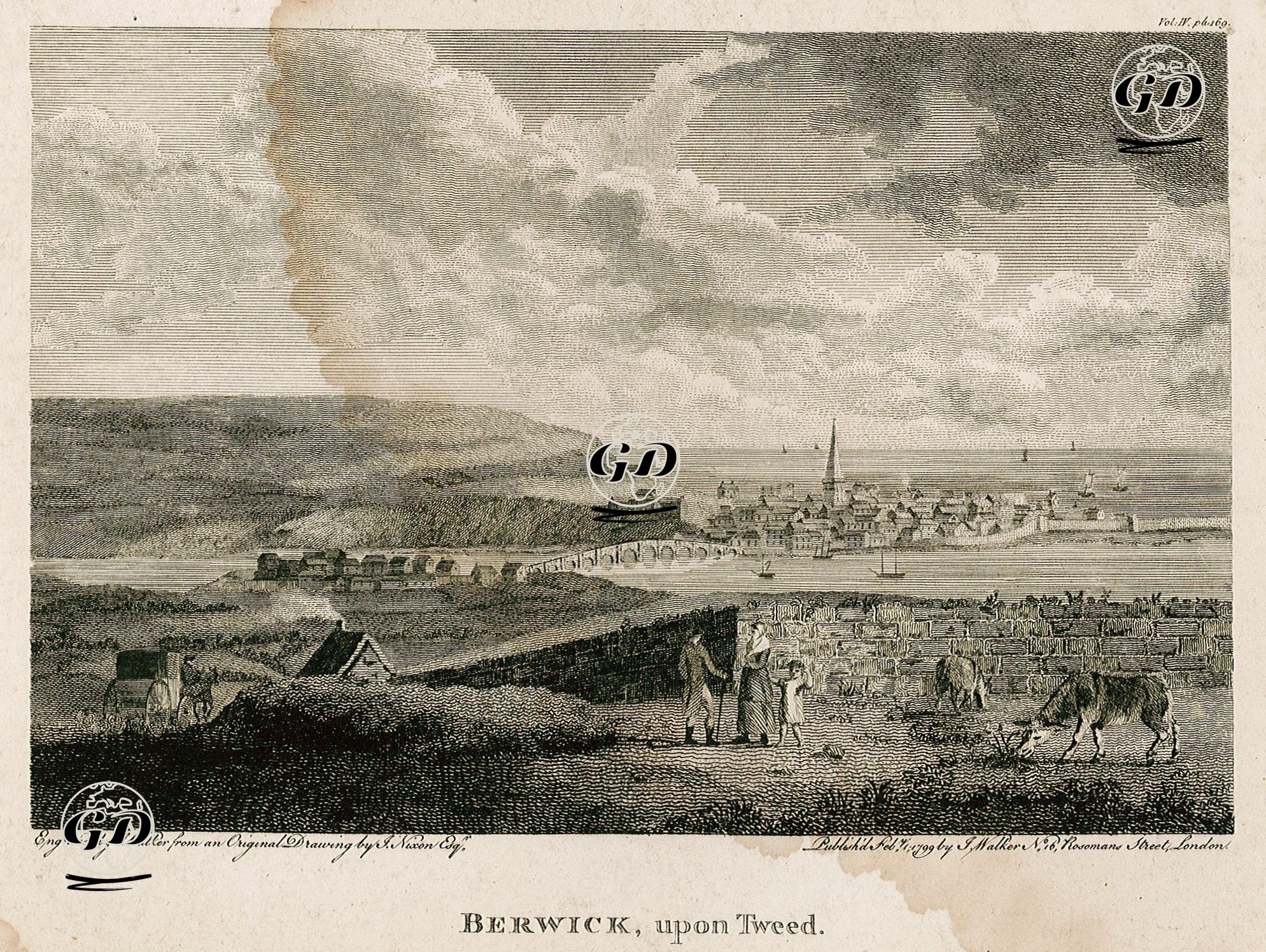 Berwick Upon Tweed - John Colley Nixon (1750-1818) - 1799