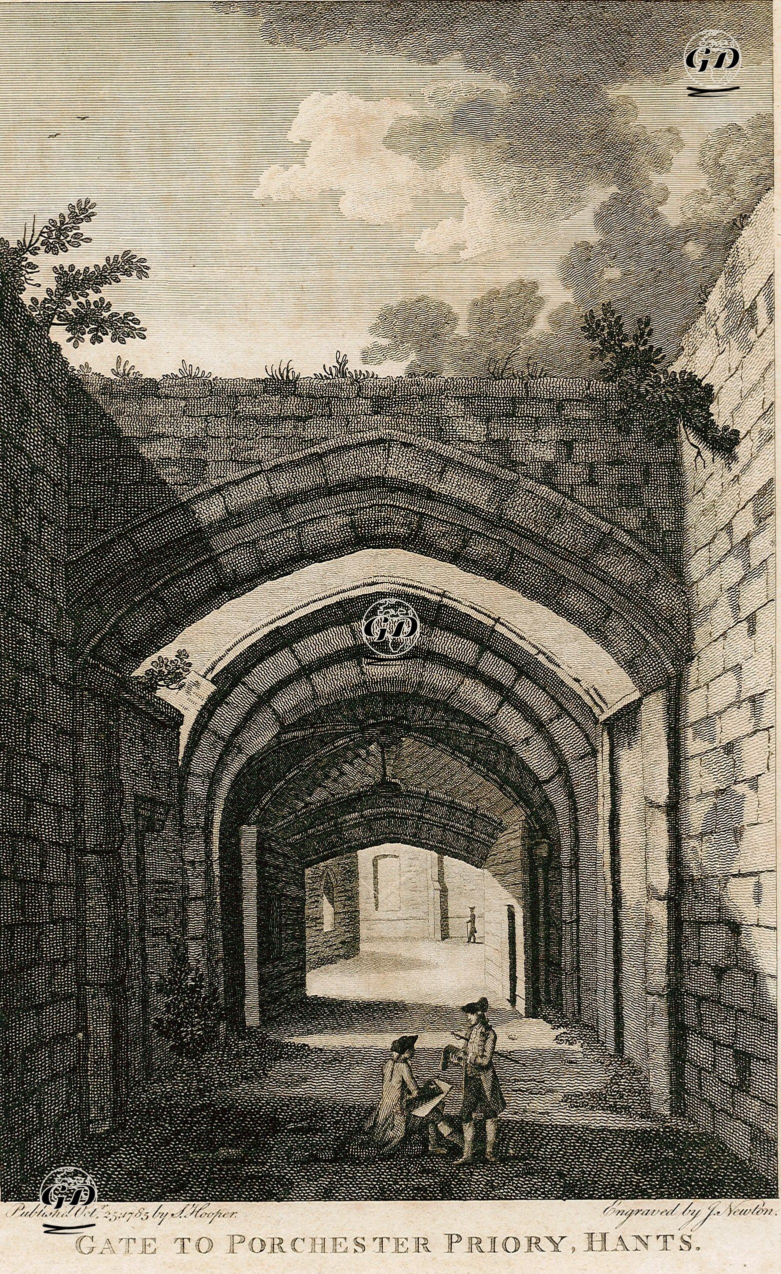 Porchester Manastırının Kapısı, Hants -  - 1785